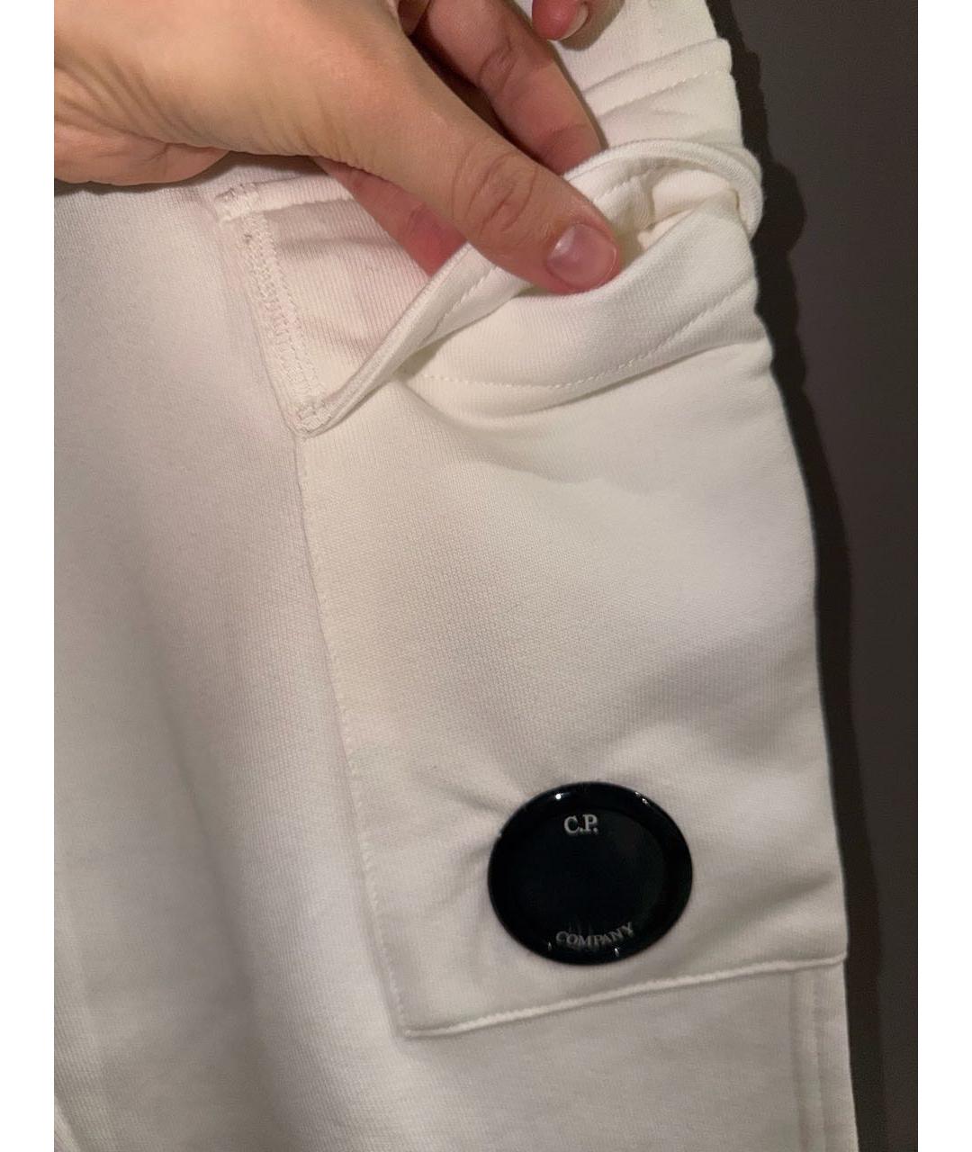 CP COMPANY Белые хлопковые повседневные брюки, фото 2