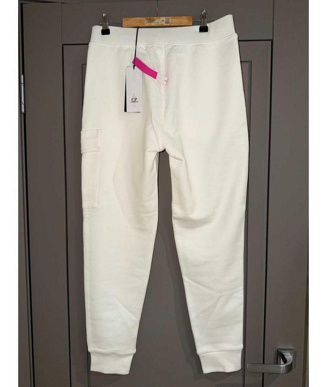 CP COMPANY Белые хлопковые повседневные брюки, фото 3