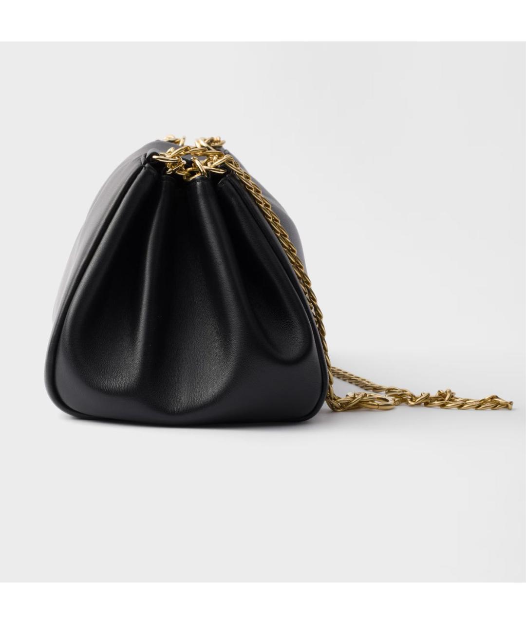 PRADA Черная кожаная сумка через плечо, фото 5