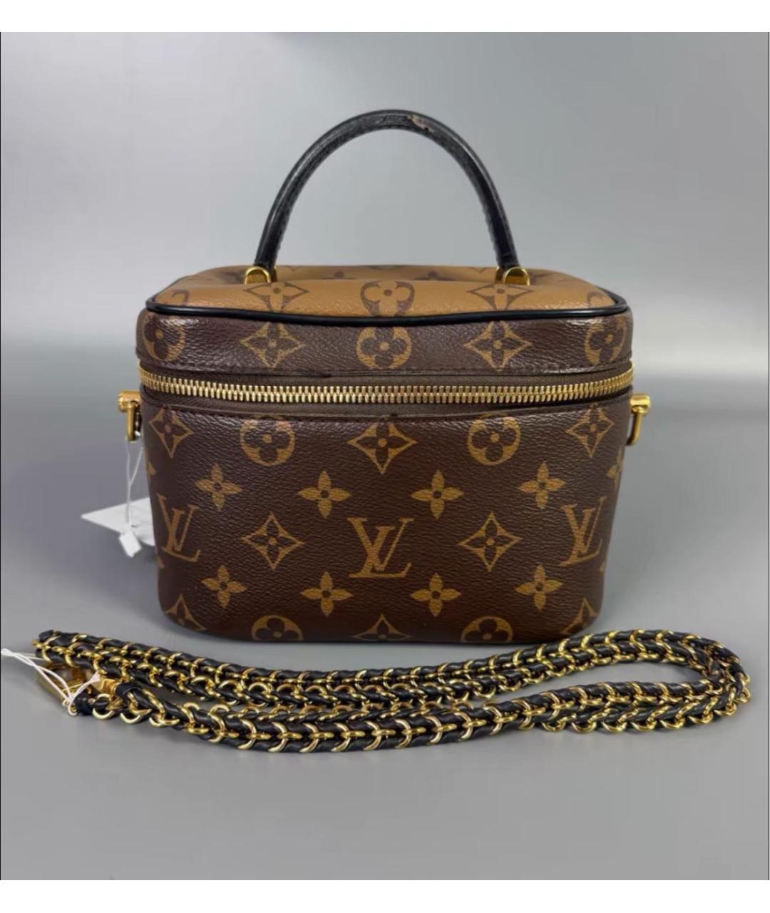 LOUIS VUITTON Коричневая сумка с короткими ручками, фото 2