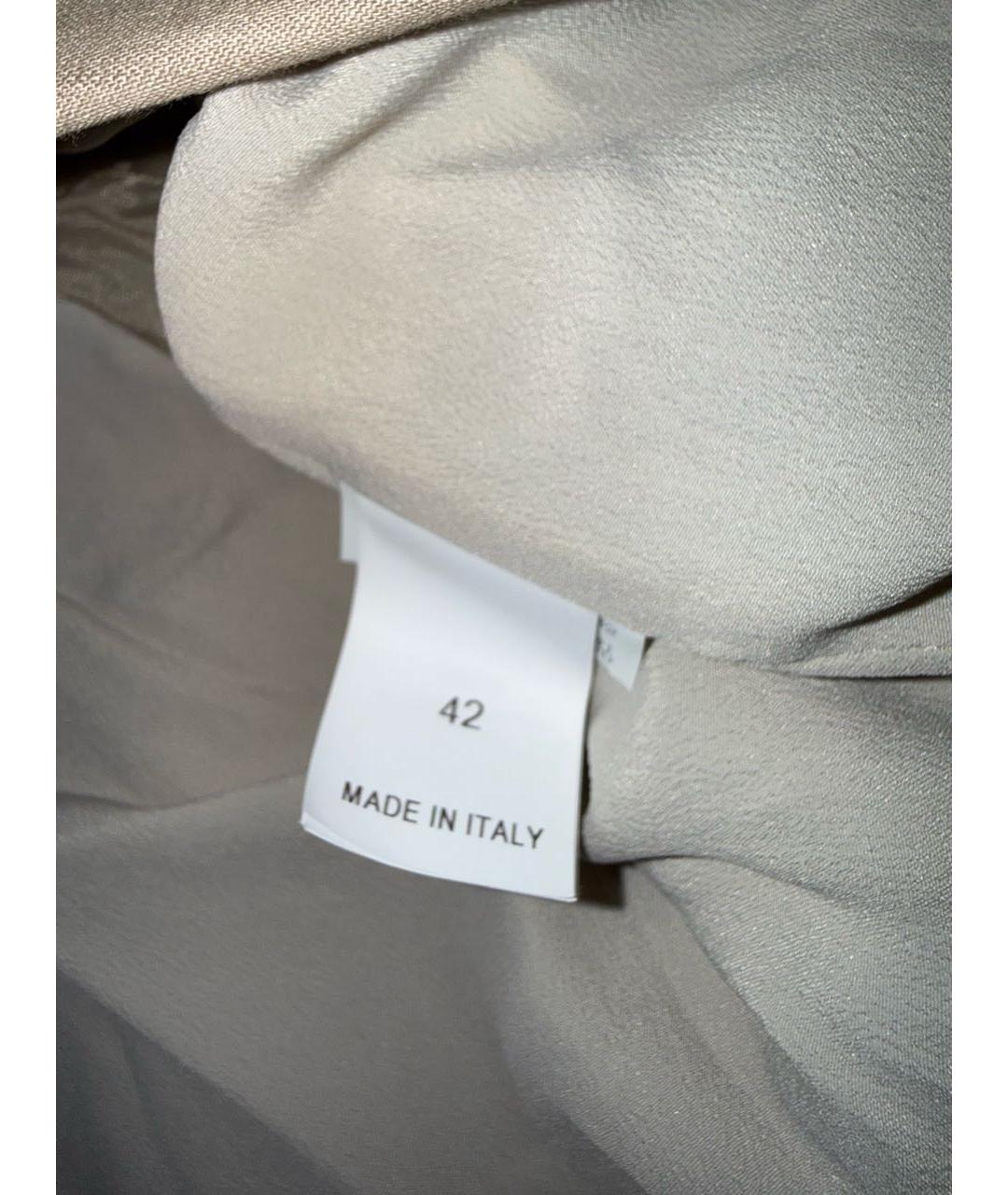 BRUNELLO CUCINELLI Бежевый льняной костюм с брюками, фото 5