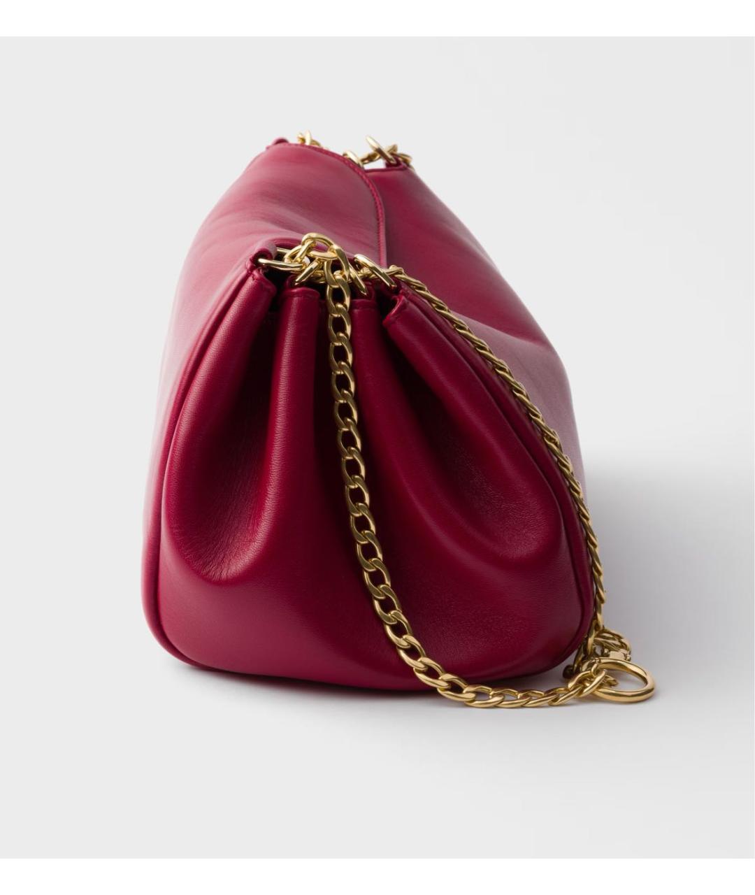 PRADA Красная кожаная сумка через плечо, фото 5