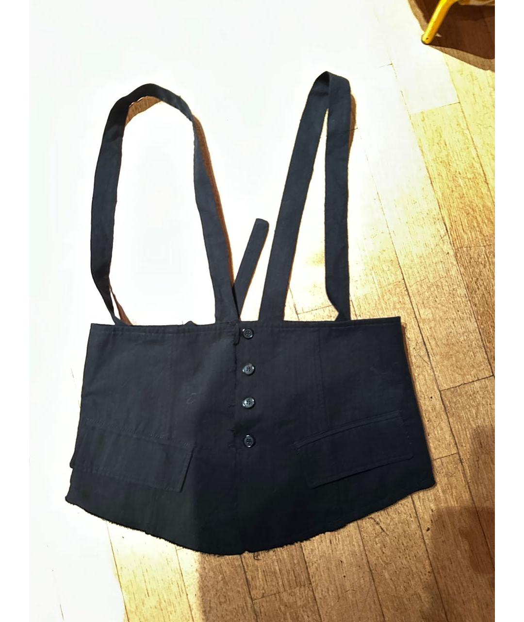 ISABEL BENENATO Черный хлопковый корсет, фото 2