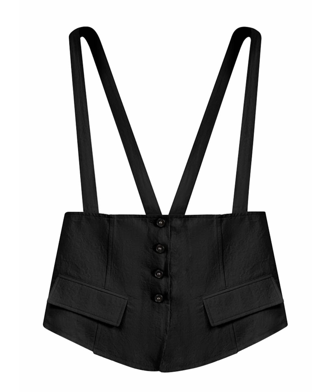 ISABEL BENENATO Черный хлопковый корсет, фото 1