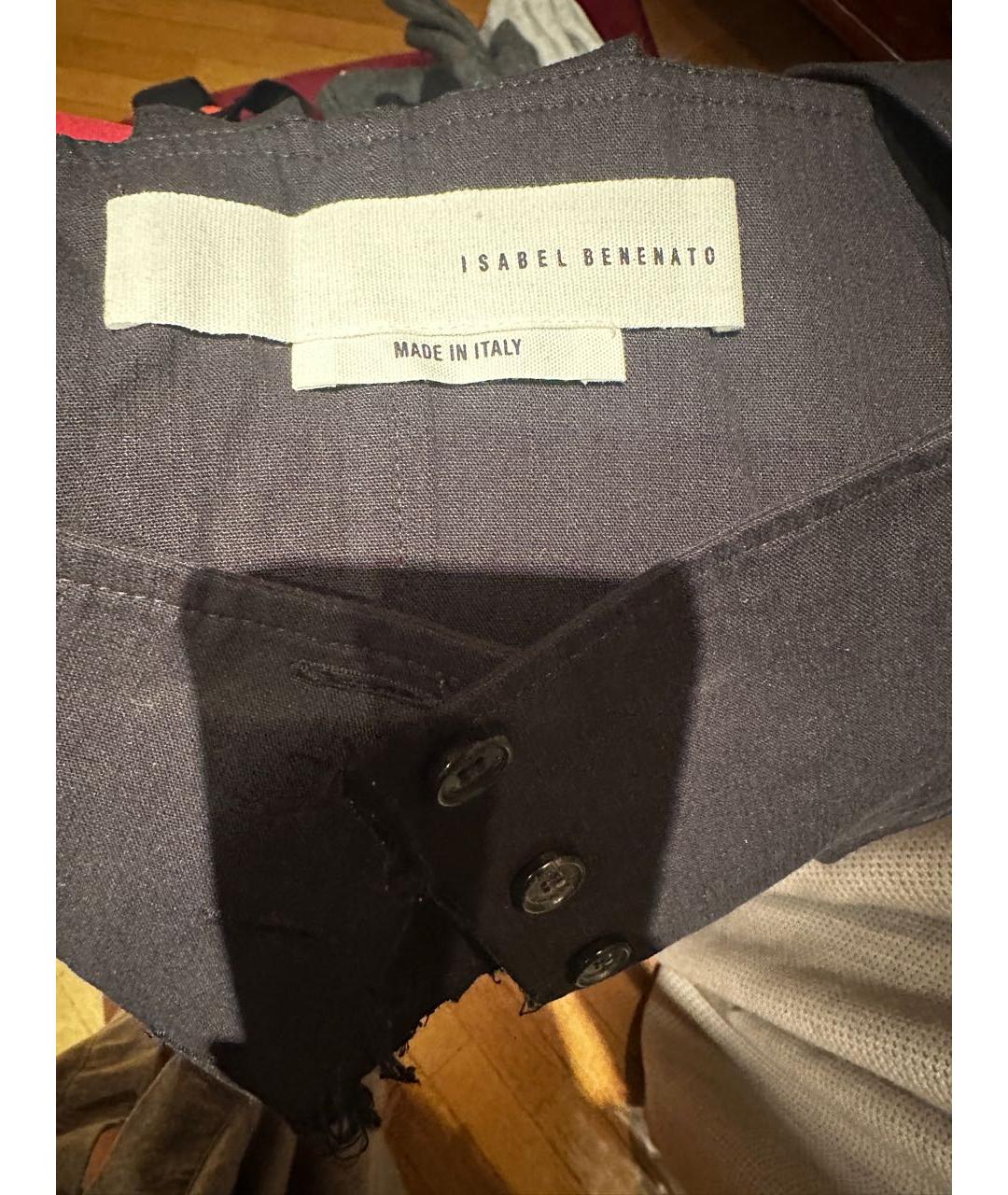 ISABEL BENENATO Черный хлопковый корсет, фото 3