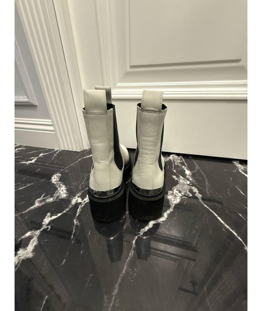 MAJE Белые кожаные ботинки, фото 4