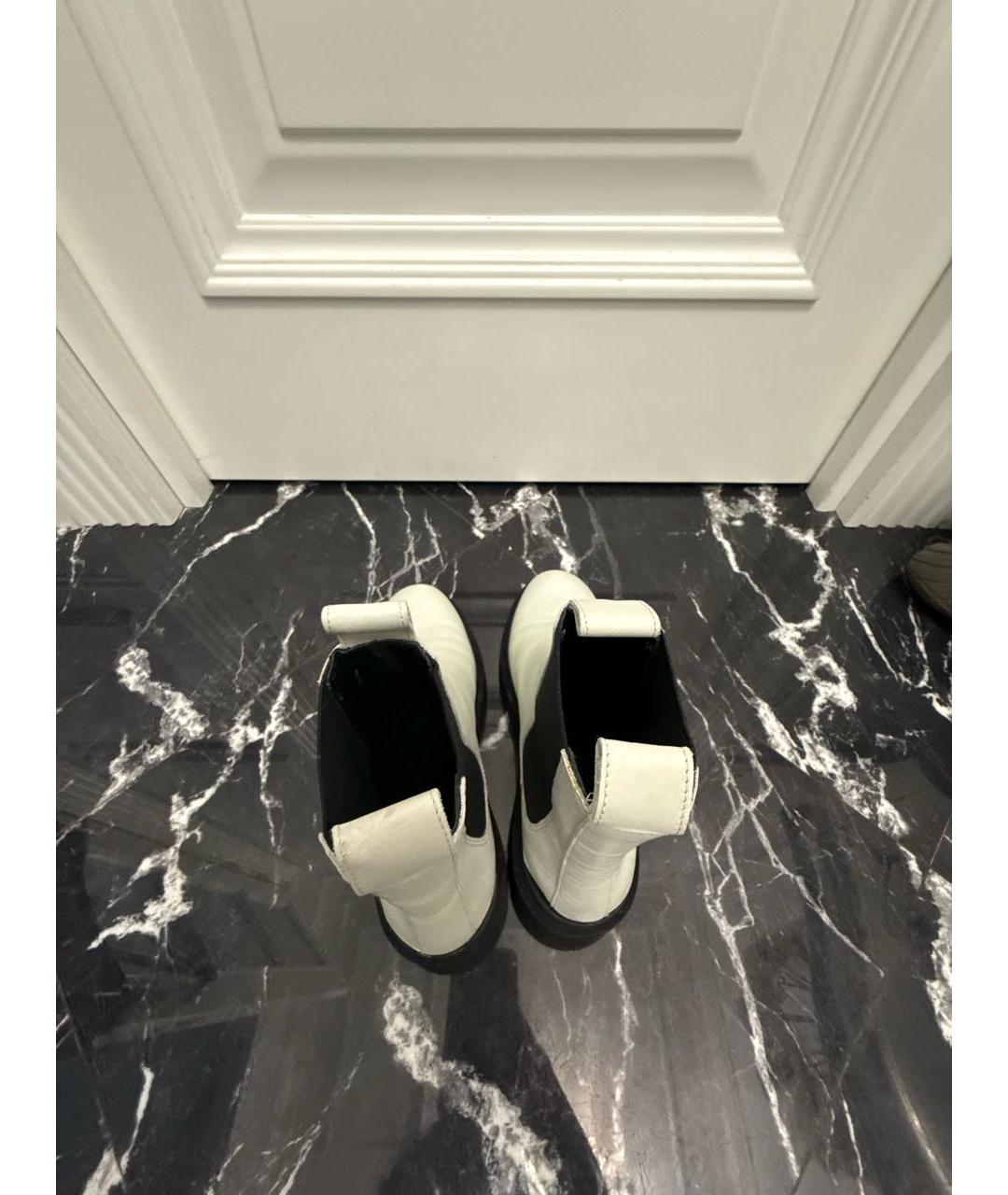 MAJE Белые кожаные ботинки, фото 2