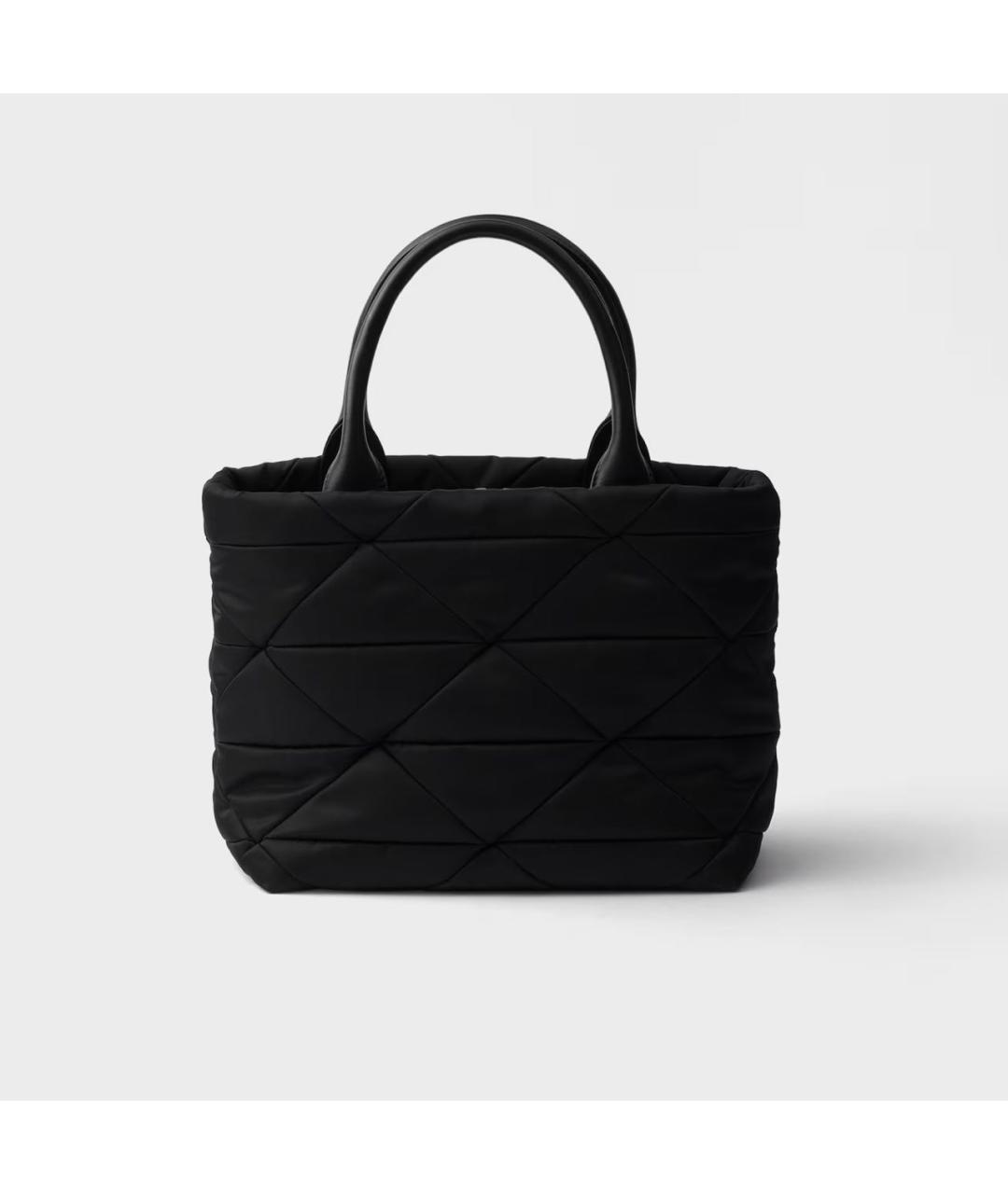 PRADA Черная тканевая сумка тоут, фото 3