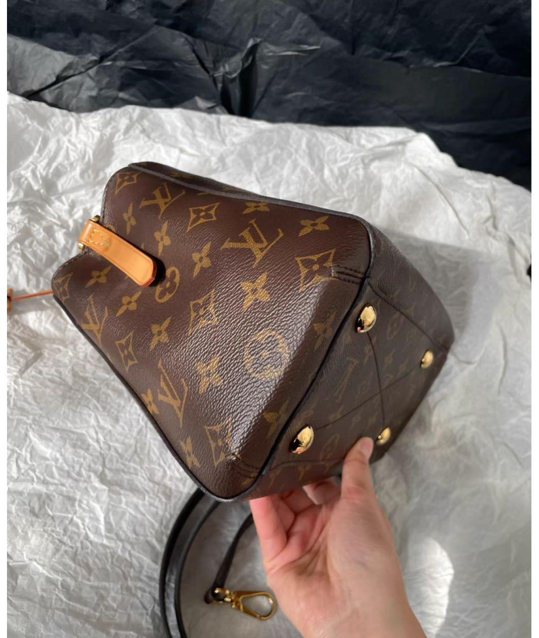 LOUIS VUITTON Коричневая сумка с короткими ручками, фото 4
