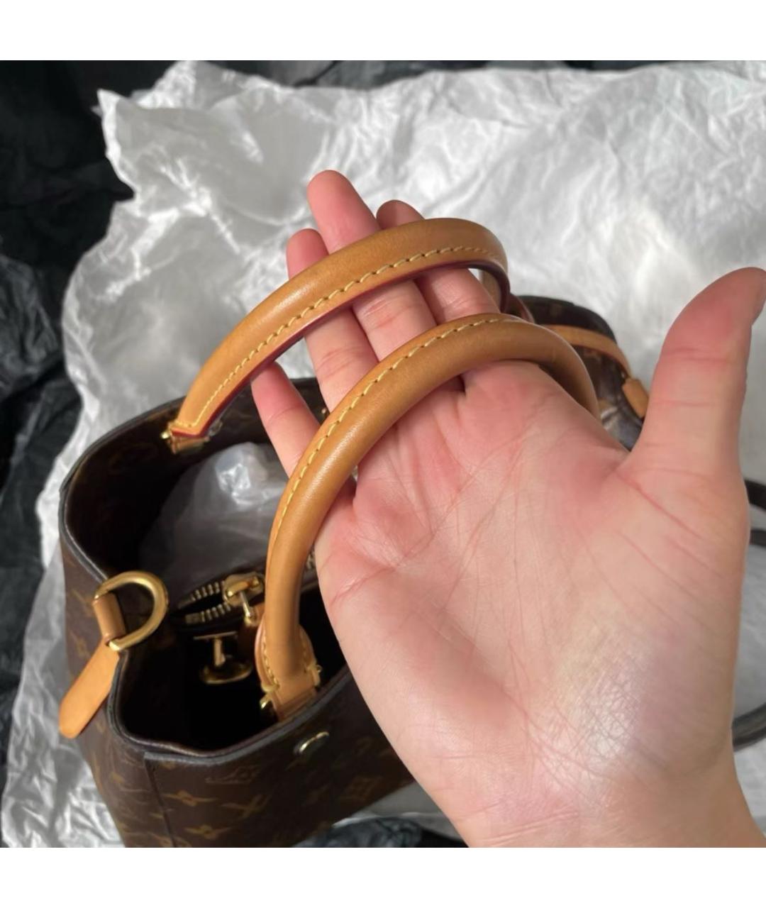 LOUIS VUITTON Коричневая сумка с короткими ручками, фото 5