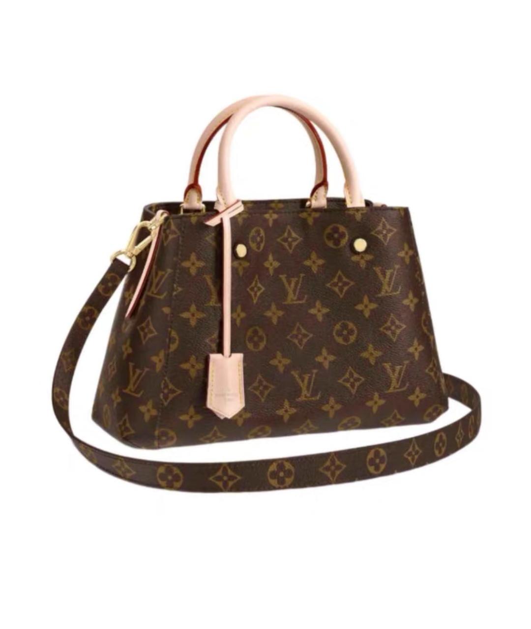 LOUIS VUITTON Коричневая сумка с короткими ручками, фото 6