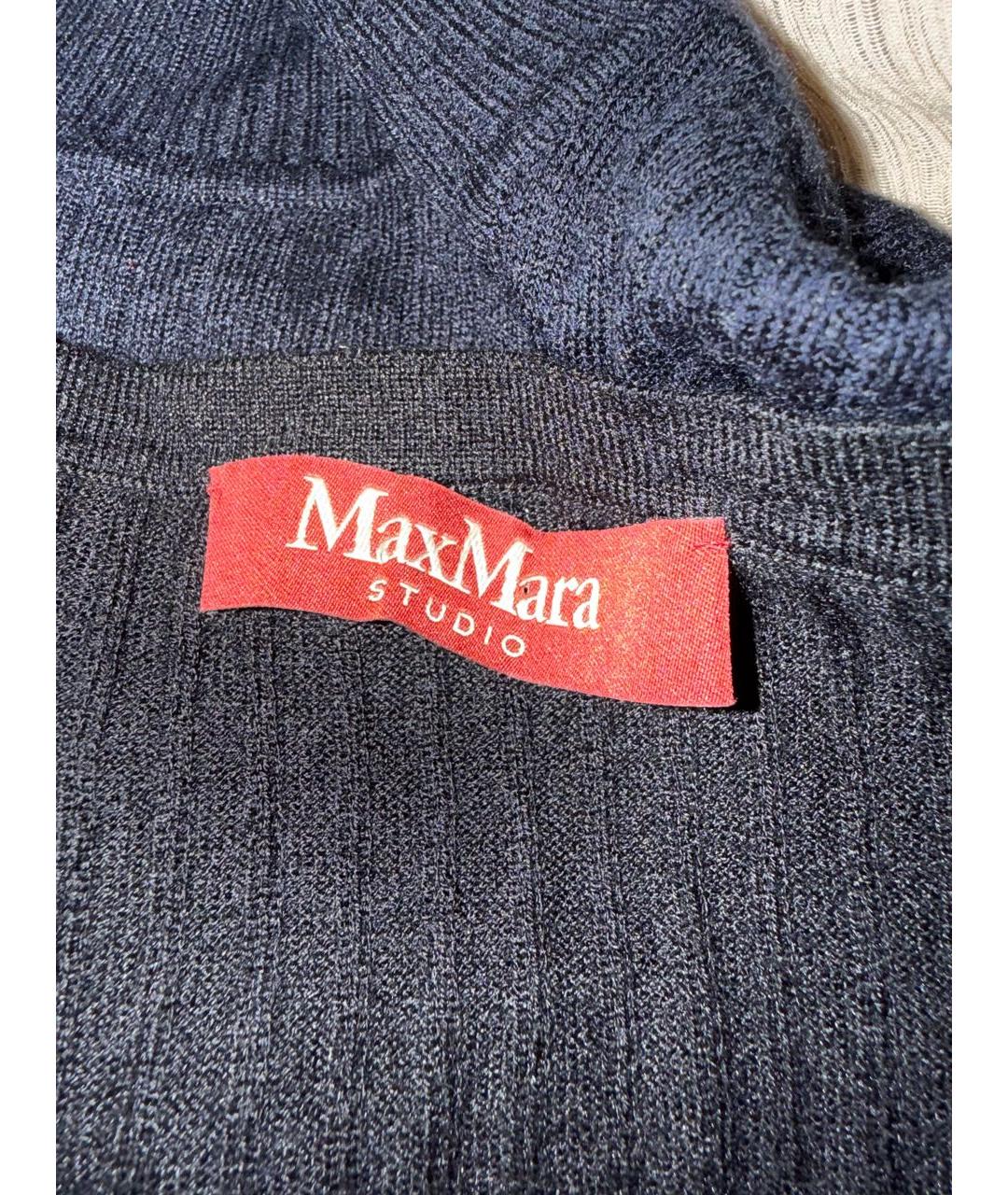 MAX MARA STUDIO Черный шерстяной джемпер / свитер, фото 3