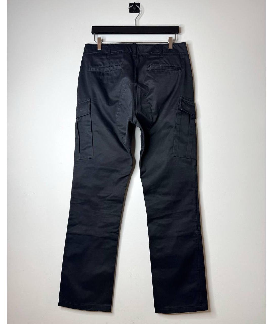 BALENCIAGA Черные хлопковые повседневные брюки, фото 2