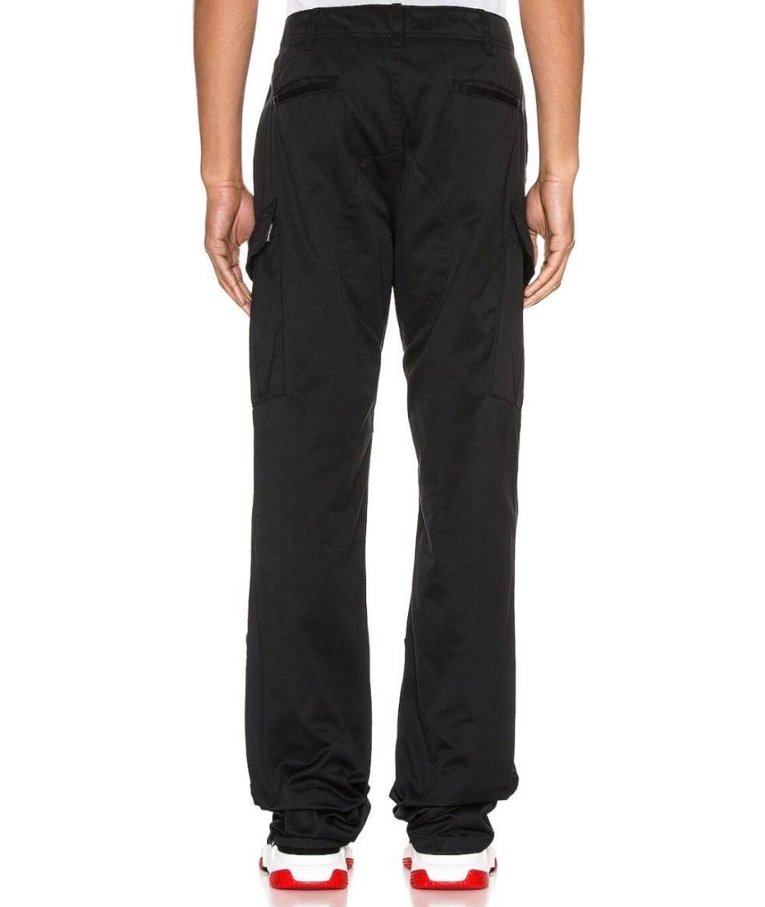 BALENCIAGA Черные хлопковые повседневные брюки, фото 4