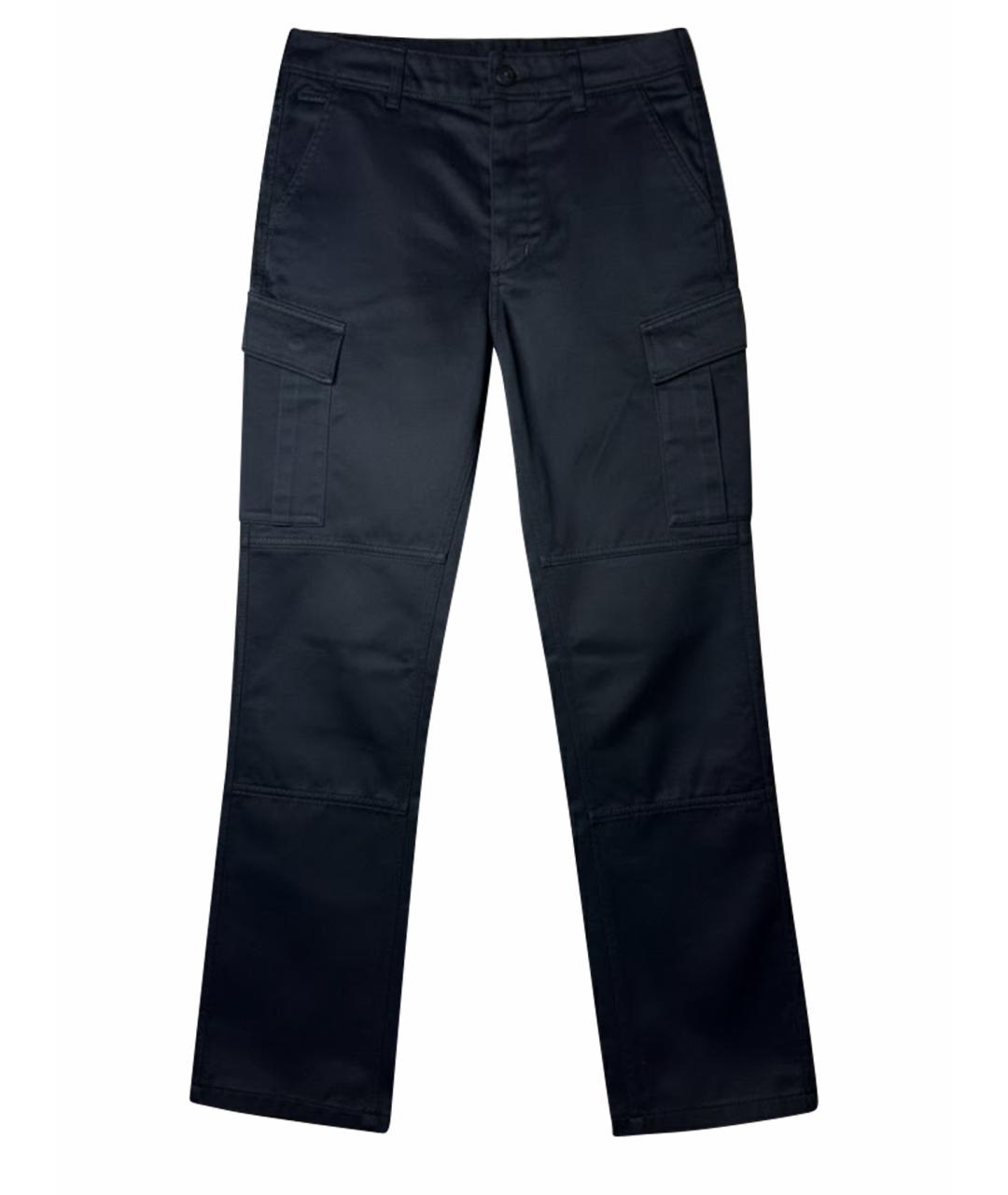 BALENCIAGA Черные хлопковые повседневные брюки, фото 1