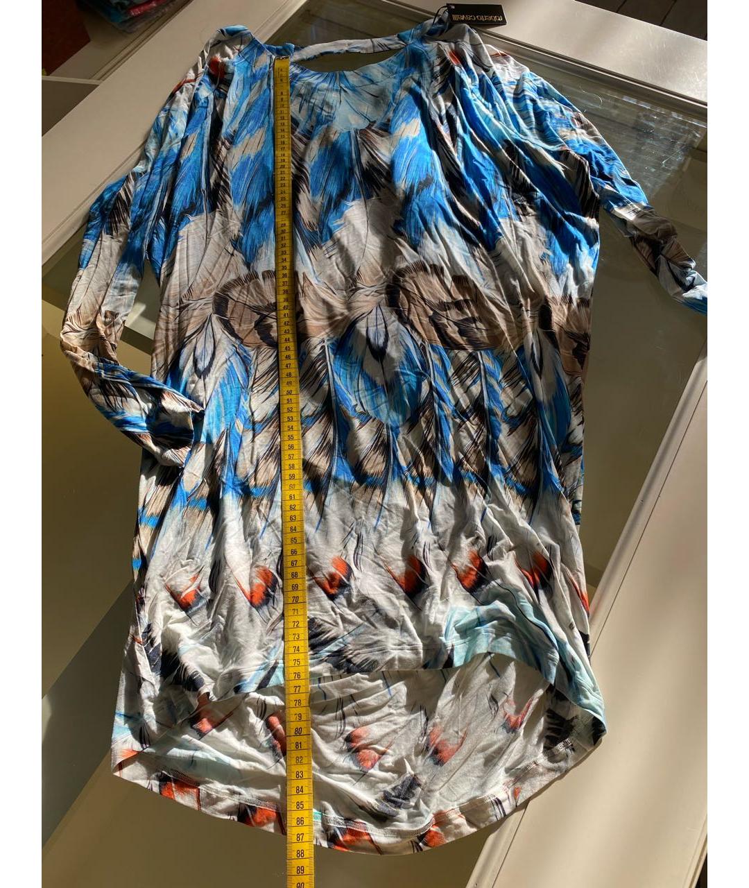 ROBERTO CAVALLI Голубая хлопковая туника, фото 7