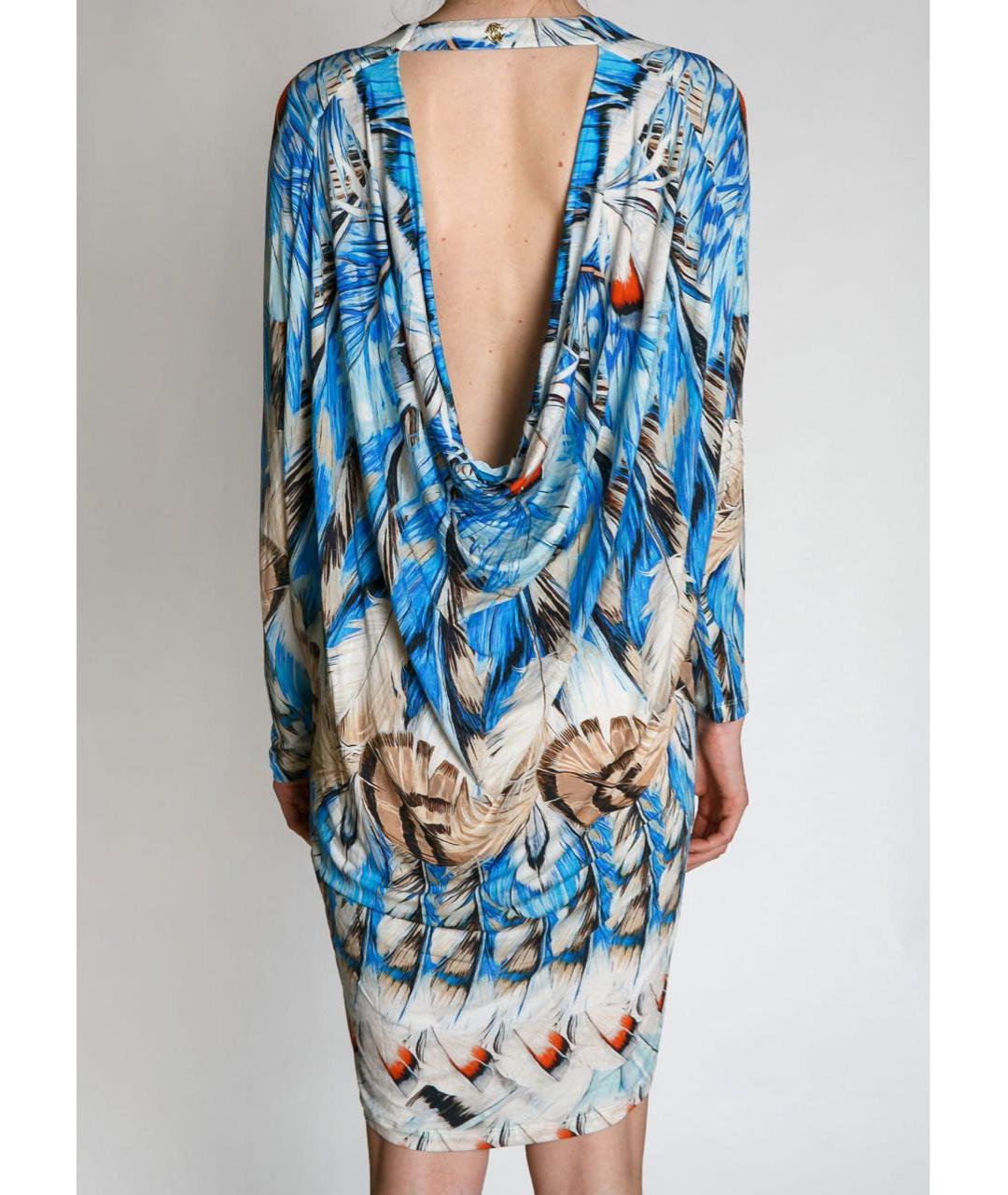 ROBERTO CAVALLI Голубая хлопковая туника, фото 3