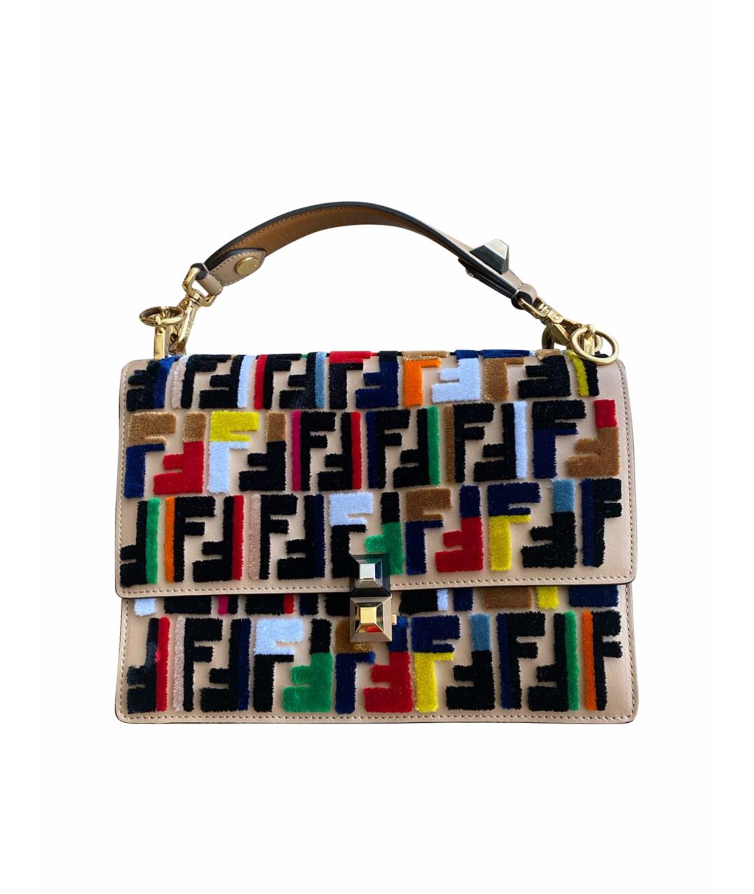 FENDI Мульти кожаная сумка с короткими ручками, фото 1