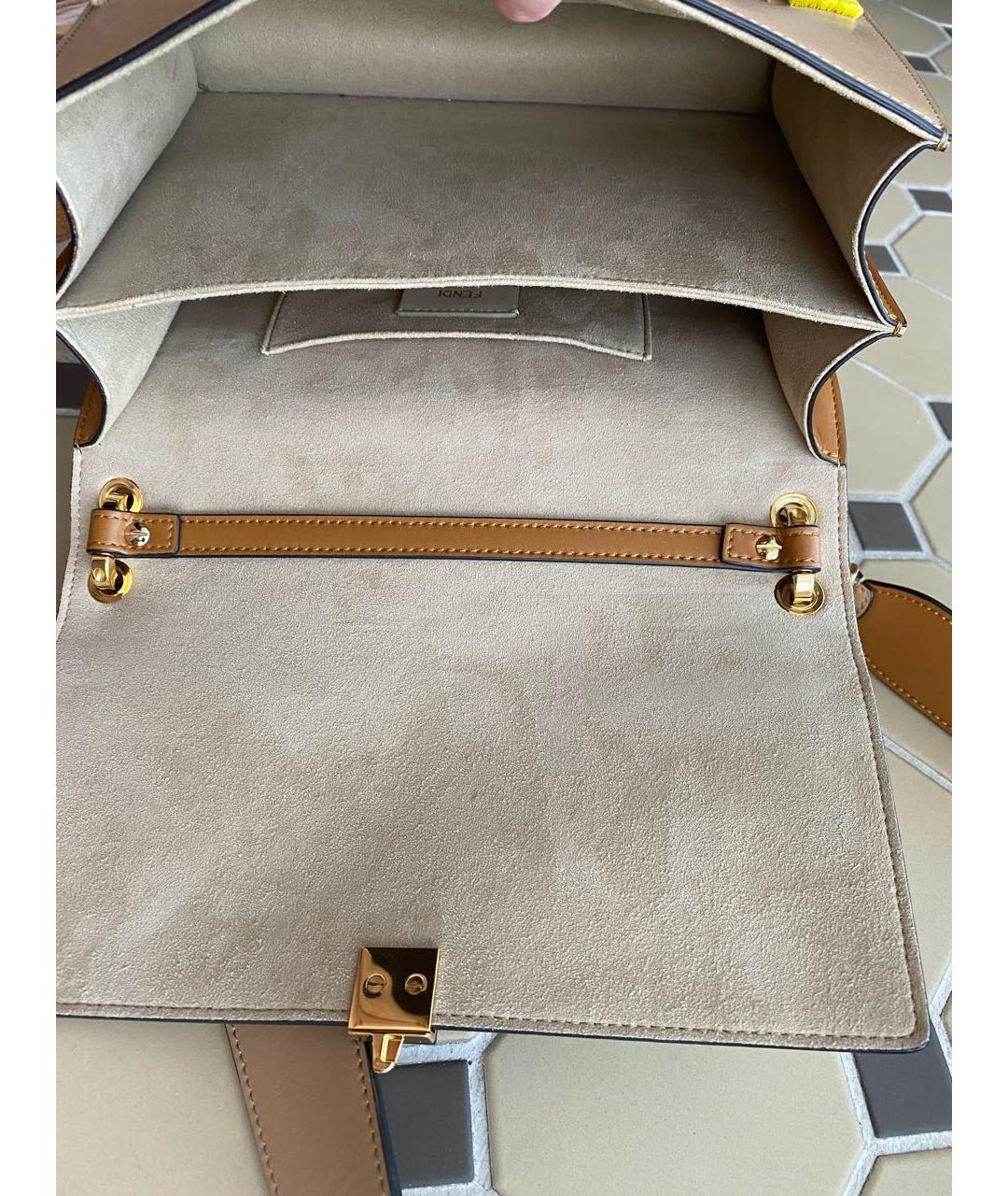 FENDI Мульти кожаная сумка с короткими ручками, фото 4