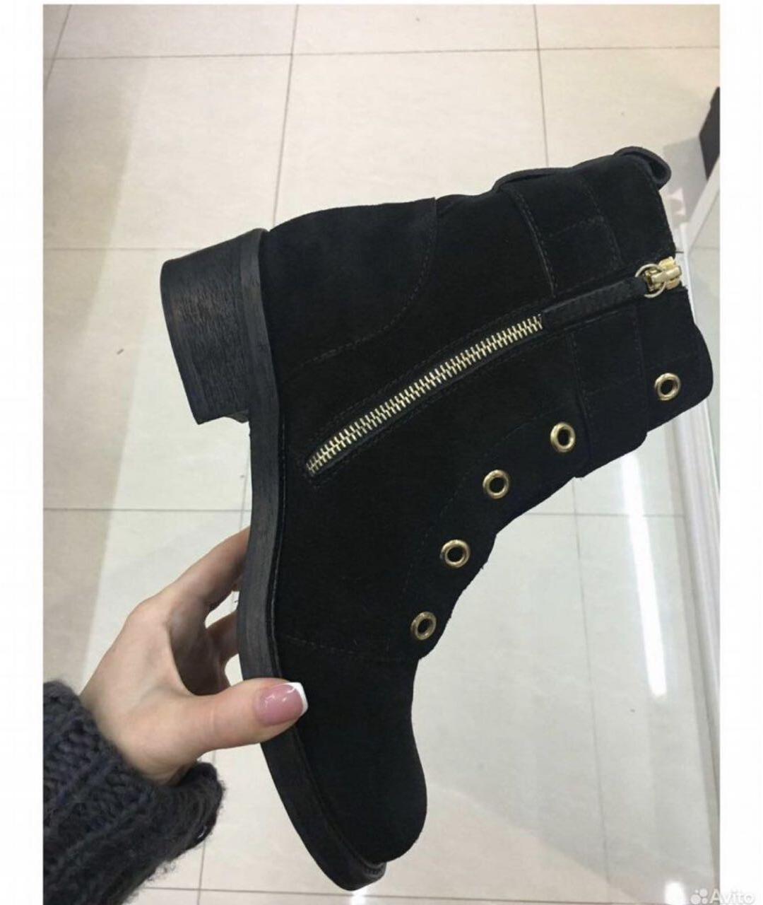 GIUSEPPE ZANOTTI DESIGN Черные замшевые ботинки, фото 4