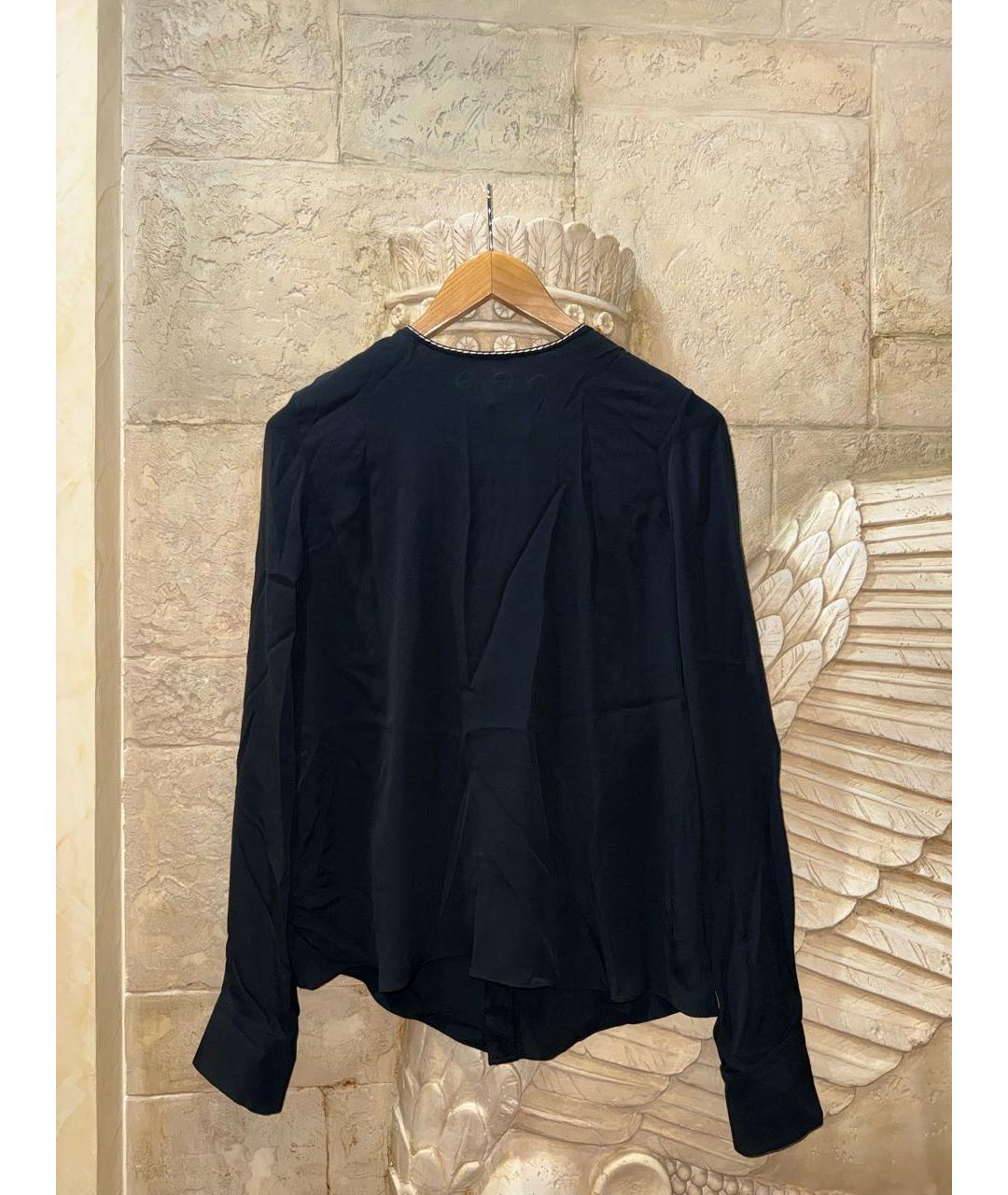MARNI Черная ацетатная блузы, фото 5