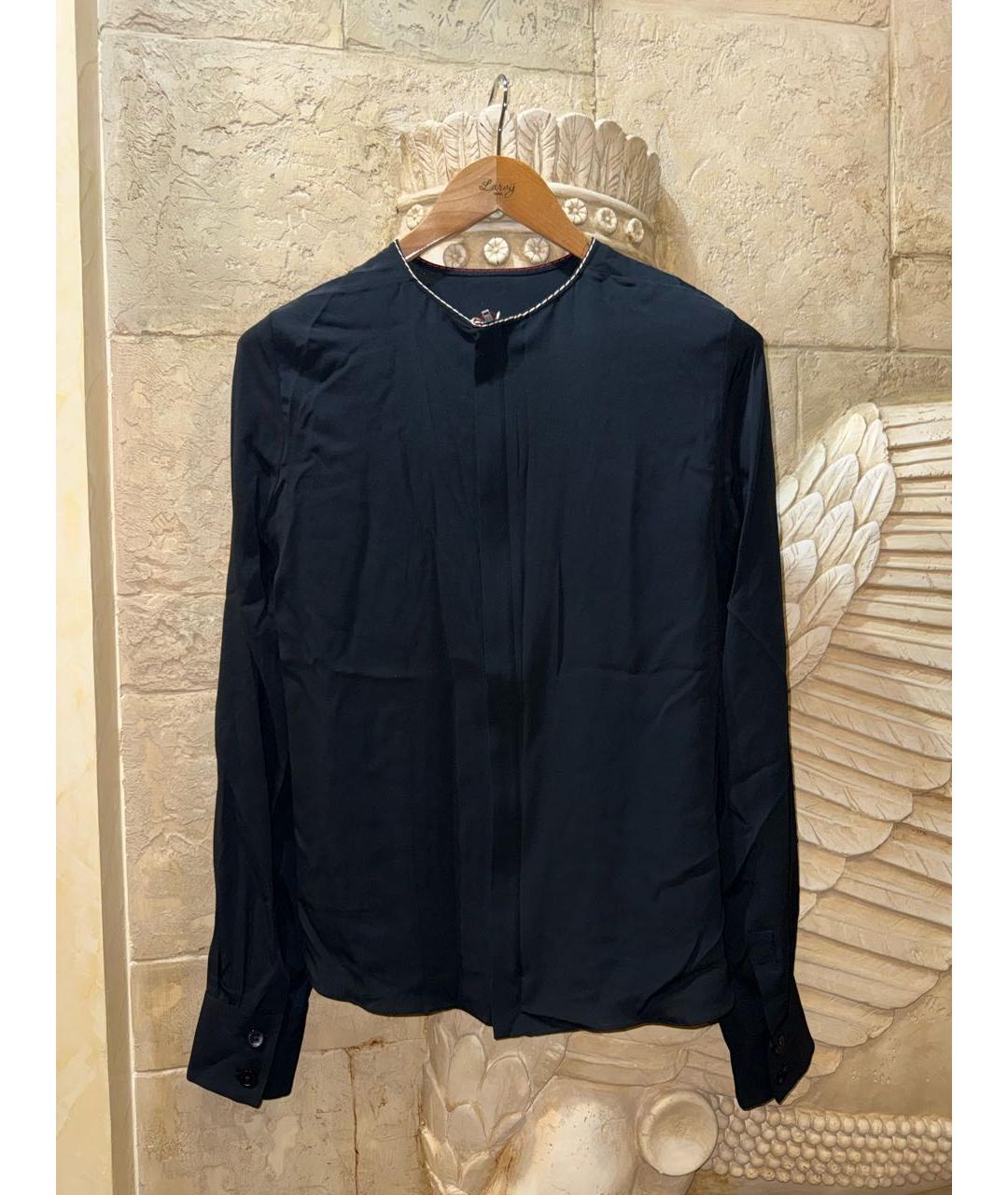 MARNI Черная ацетатная блузы, фото 2