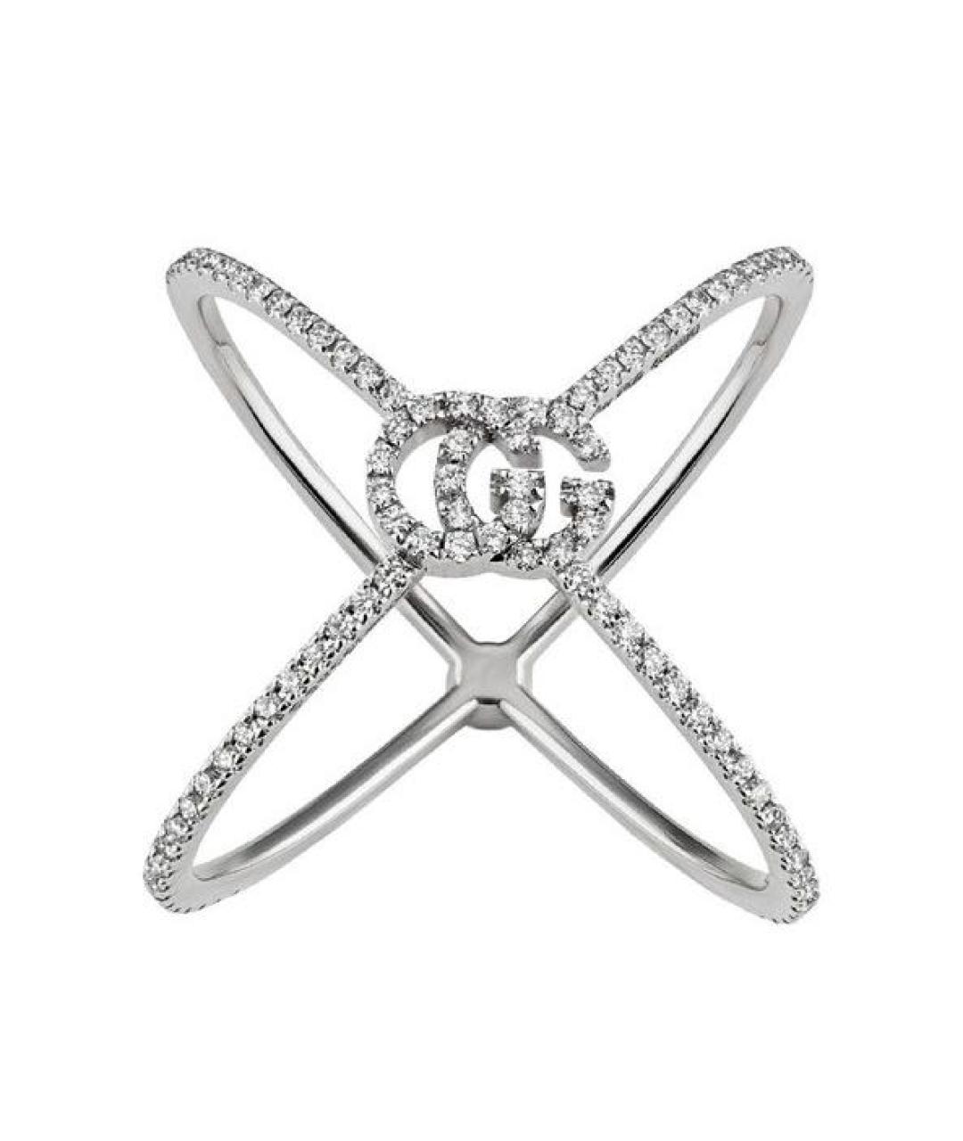 GUCCI Белое кольцо из белого золота, фото 8