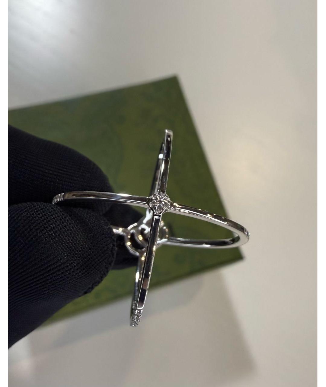 GUCCI Белое кольцо из белого золота, фото 3