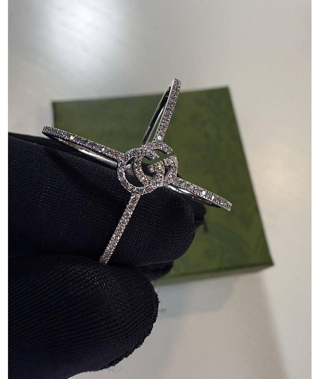 GUCCI Белое кольцо из белого золота, фото 2