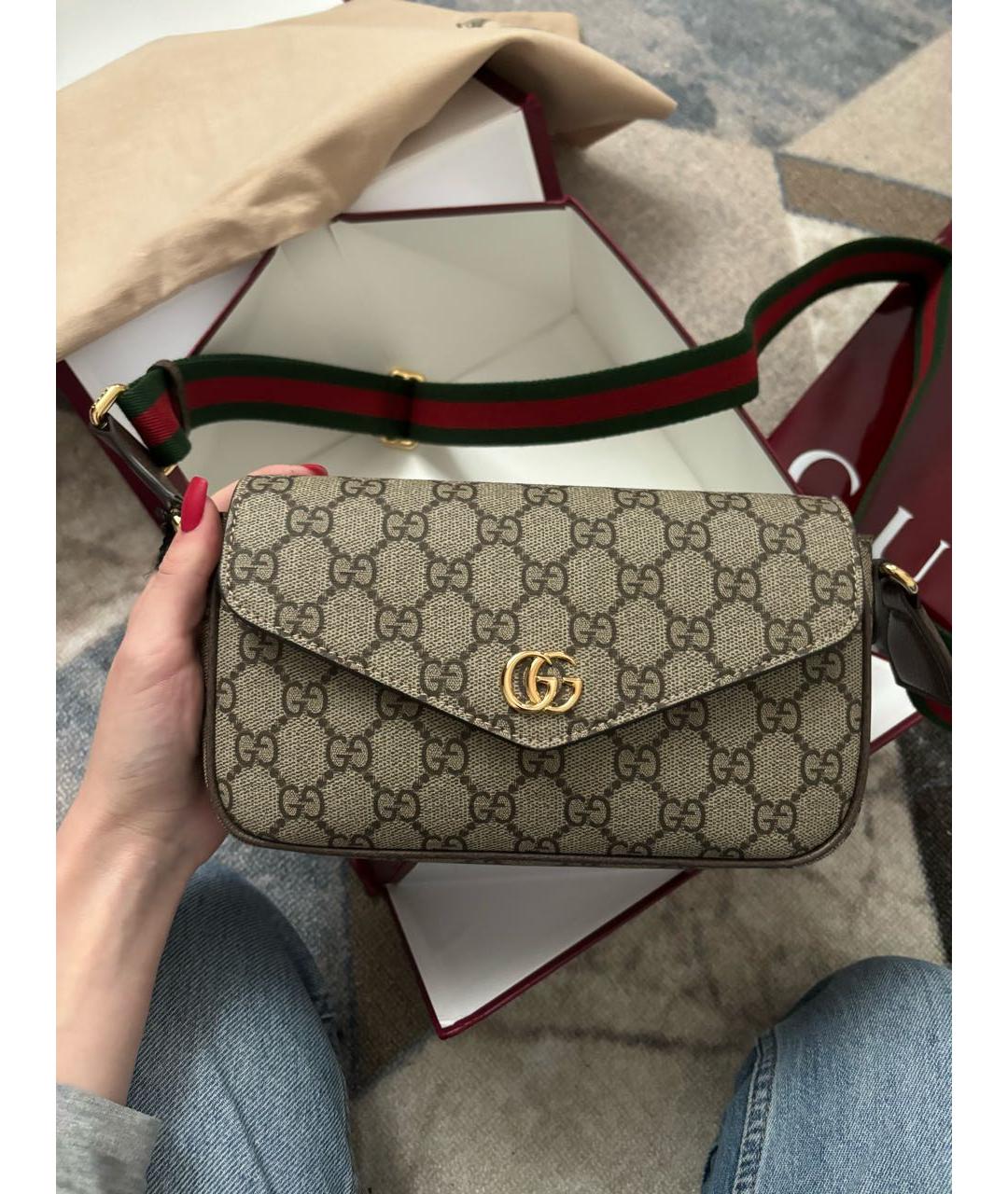 GUCCI Бежевая сумка через плечо, фото 5