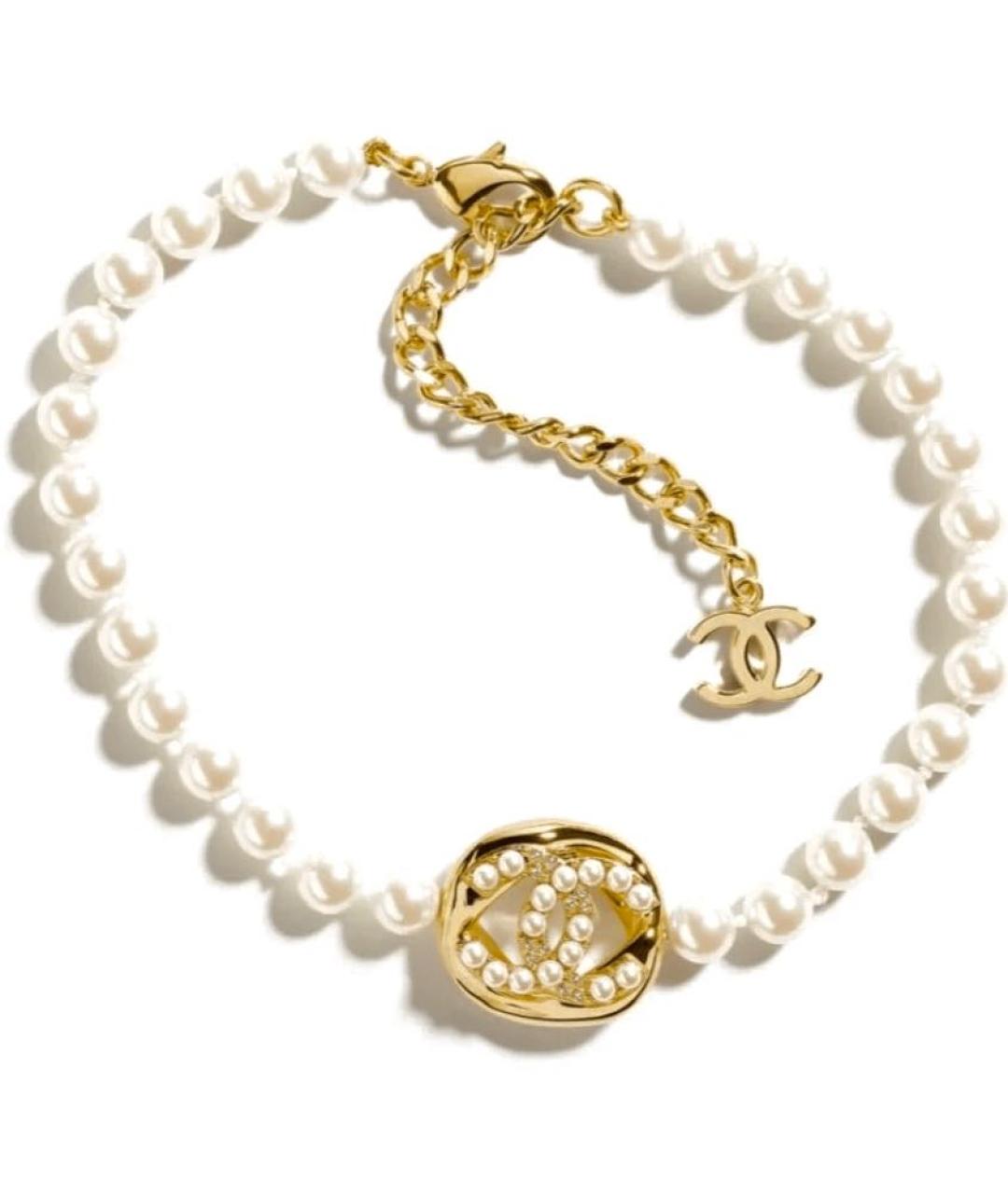 CHANEL Белое жемчужное колье, фото 6