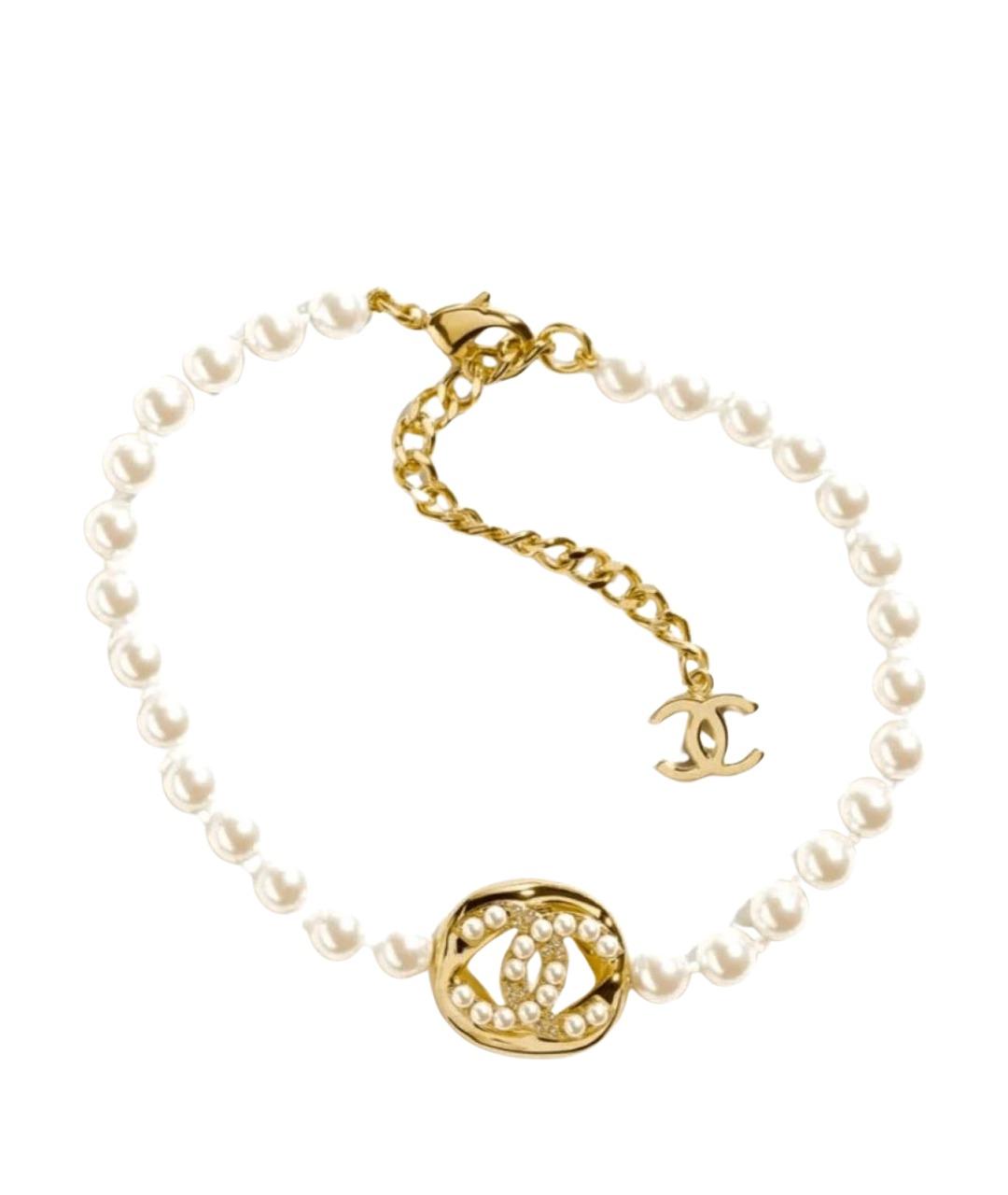 CHANEL Белое жемчужное колье, фото 1