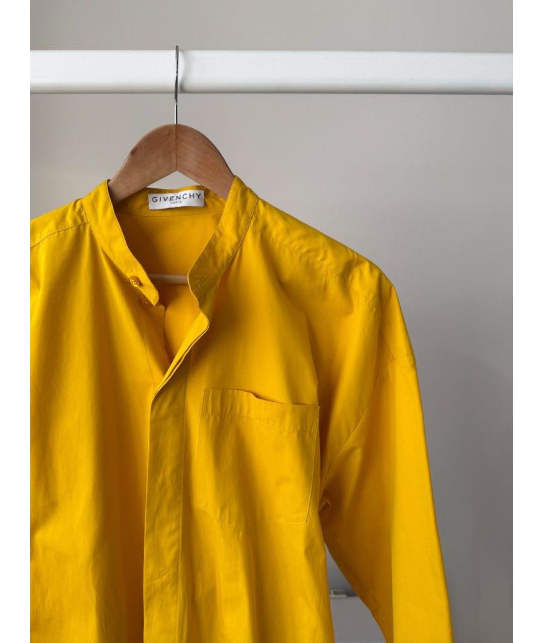 GIVENCHY Горчичное хлопковое повседневное платье, фото 4