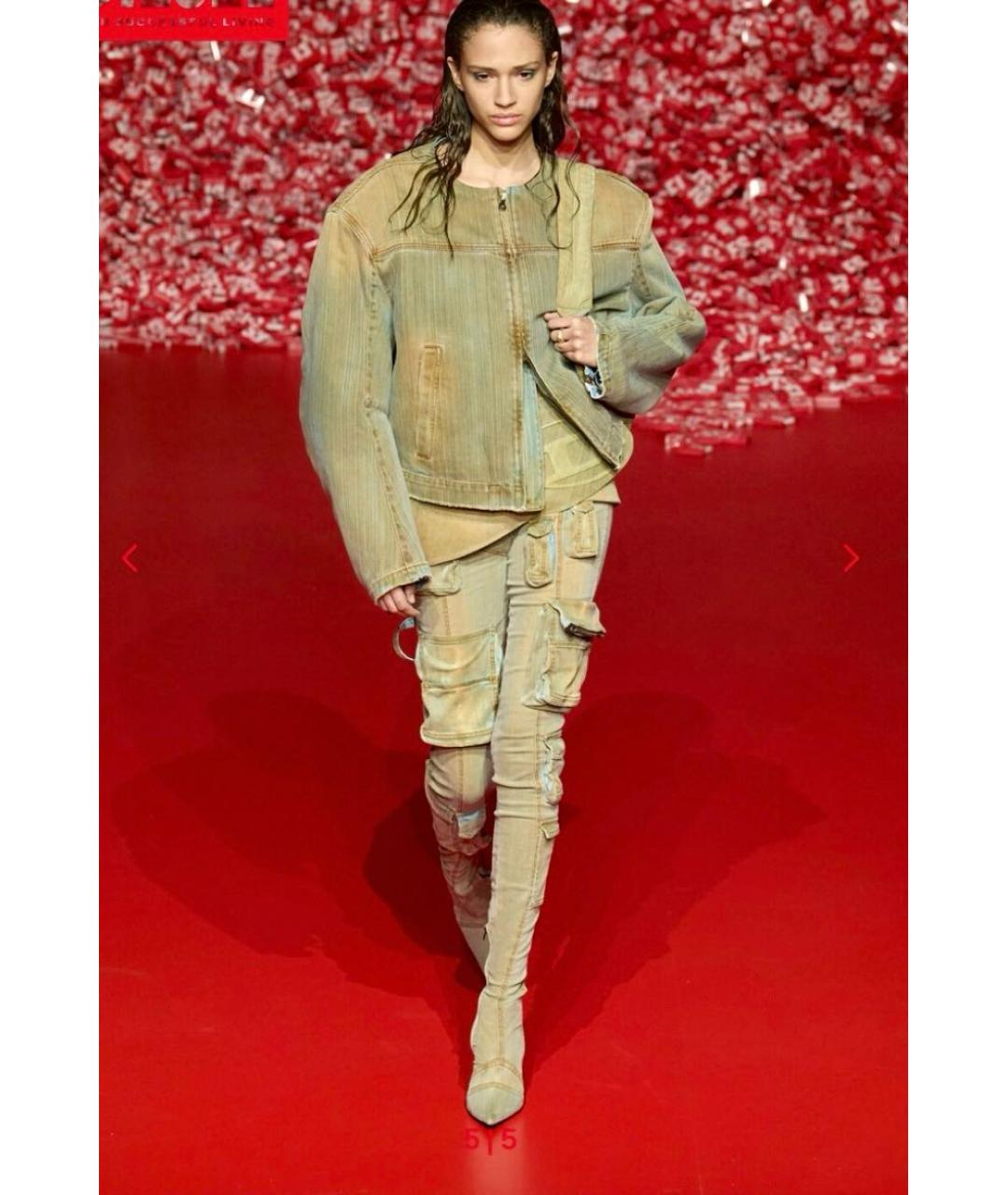 DIESEL Хаки костюм с юбками, фото 5