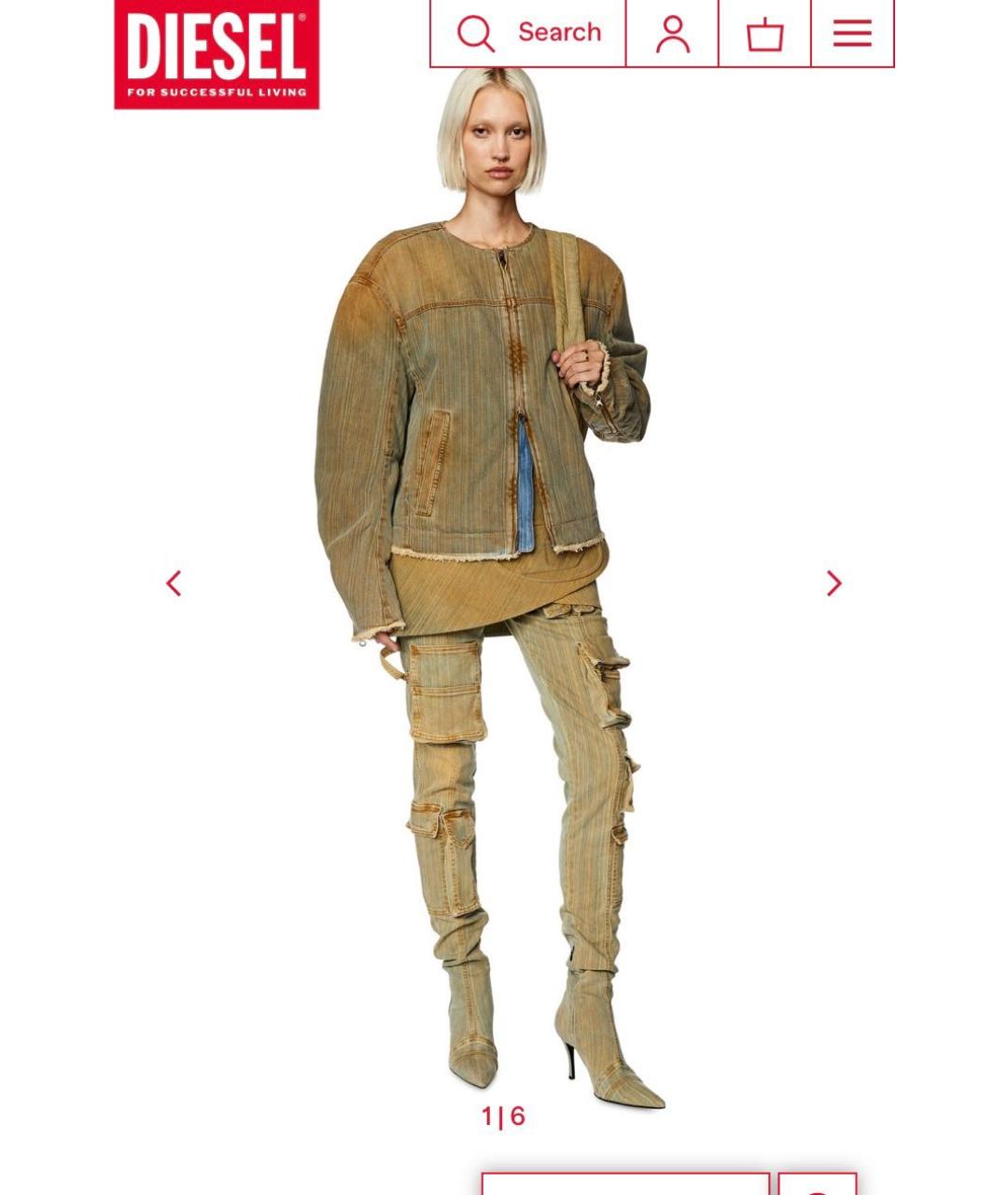 DIESEL Хаки костюм с юбками, фото 2