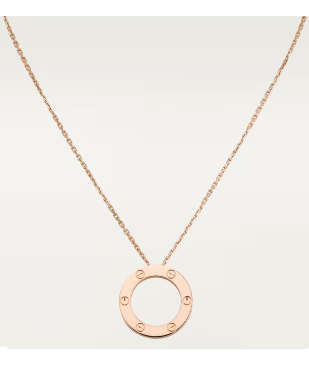 CARTIER Розовая подвеска из розового золота, фото 4