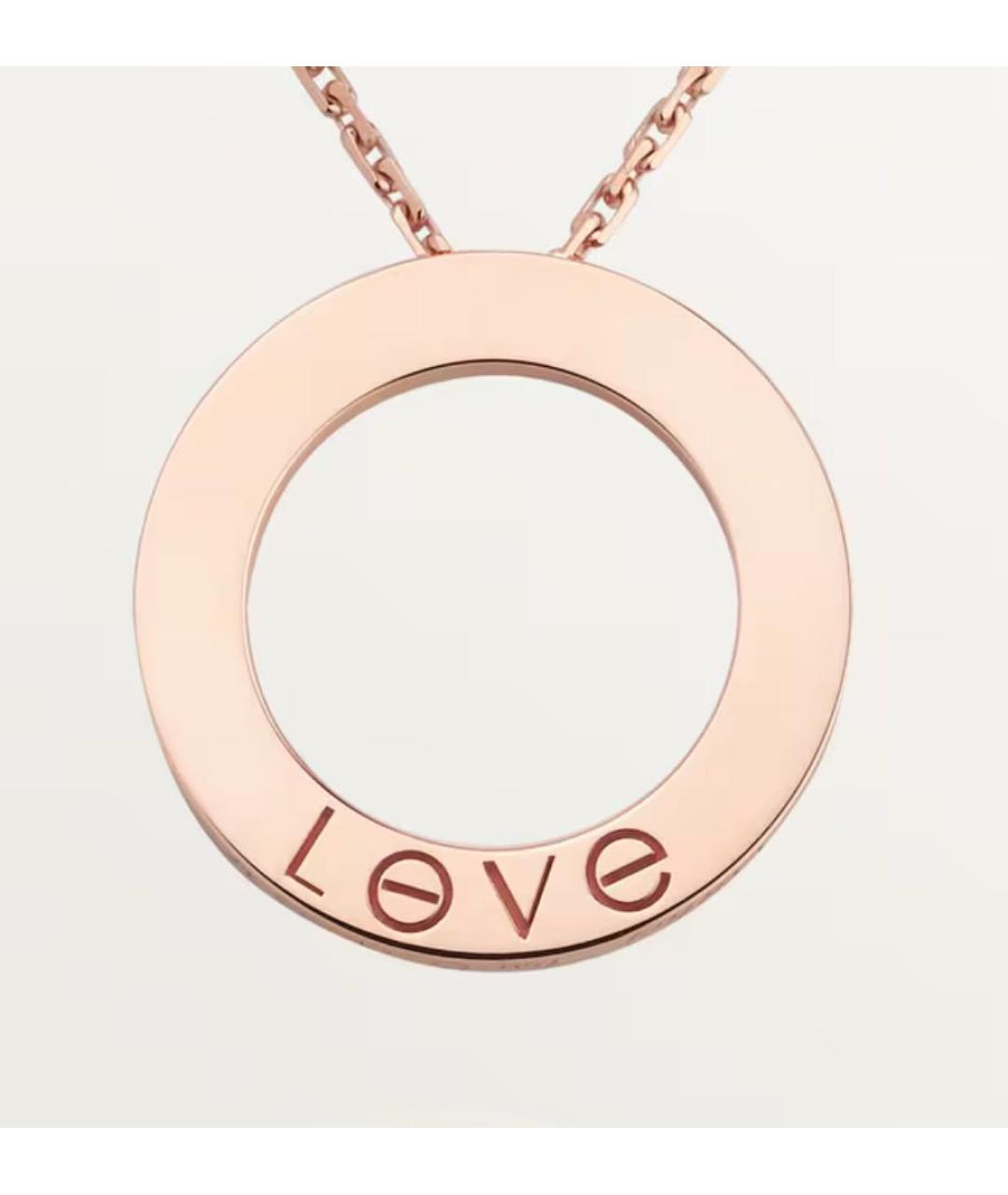 CARTIER Розовая подвеска из розового золота, фото 2