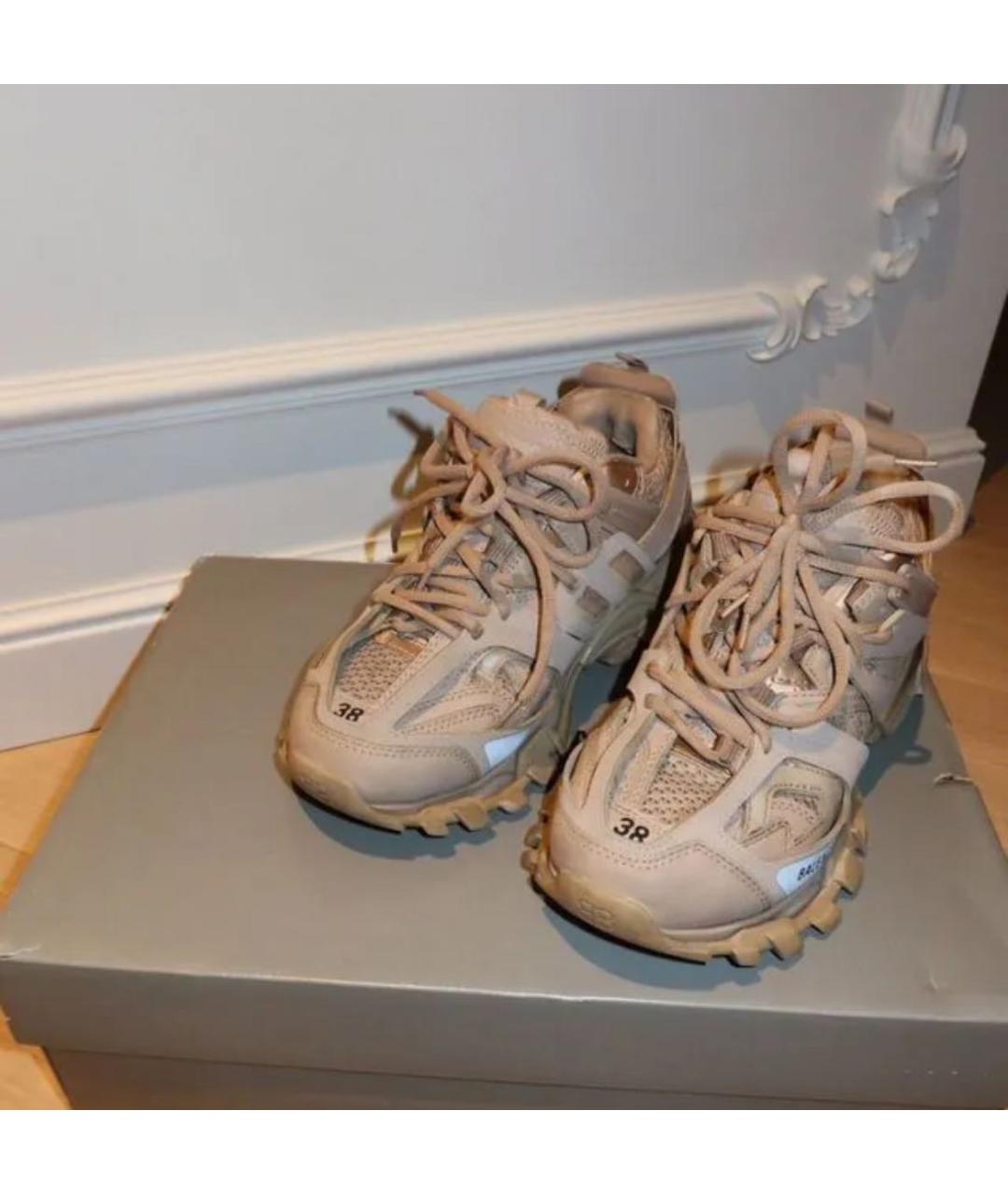BALENCIAGA Бежевые кроссовки, фото 4