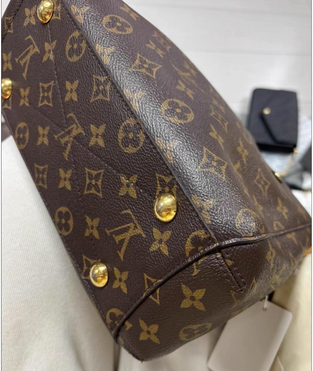 LOUIS VUITTON Коричневая сумка с короткими ручками, фото 3