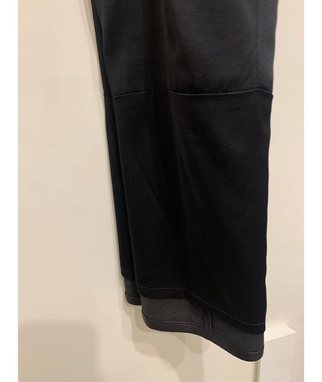 THE ROW Черные кожаные леггинсы и велосипедки, фото 6