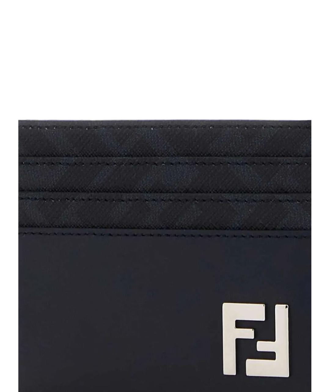 FENDI Синий кожаный кардхолдер, фото 3