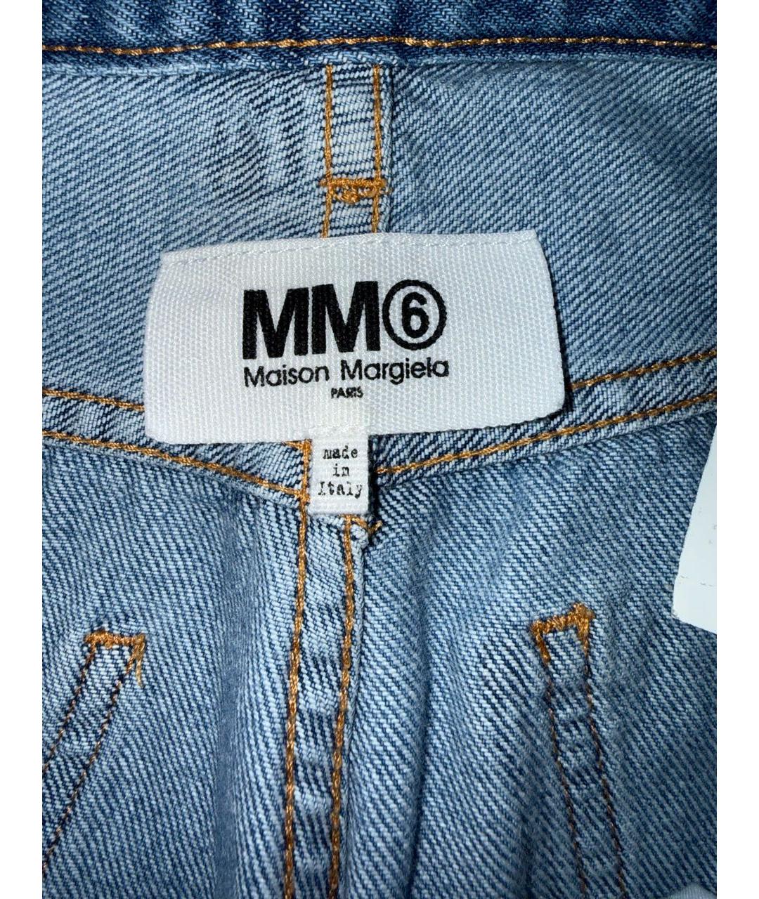 MM6 MAISON MARGIELA Синие джинсы клеш, фото 3