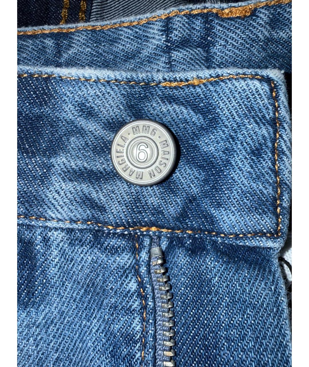 MM6 MAISON MARGIELA Синие джинсы клеш, фото 4