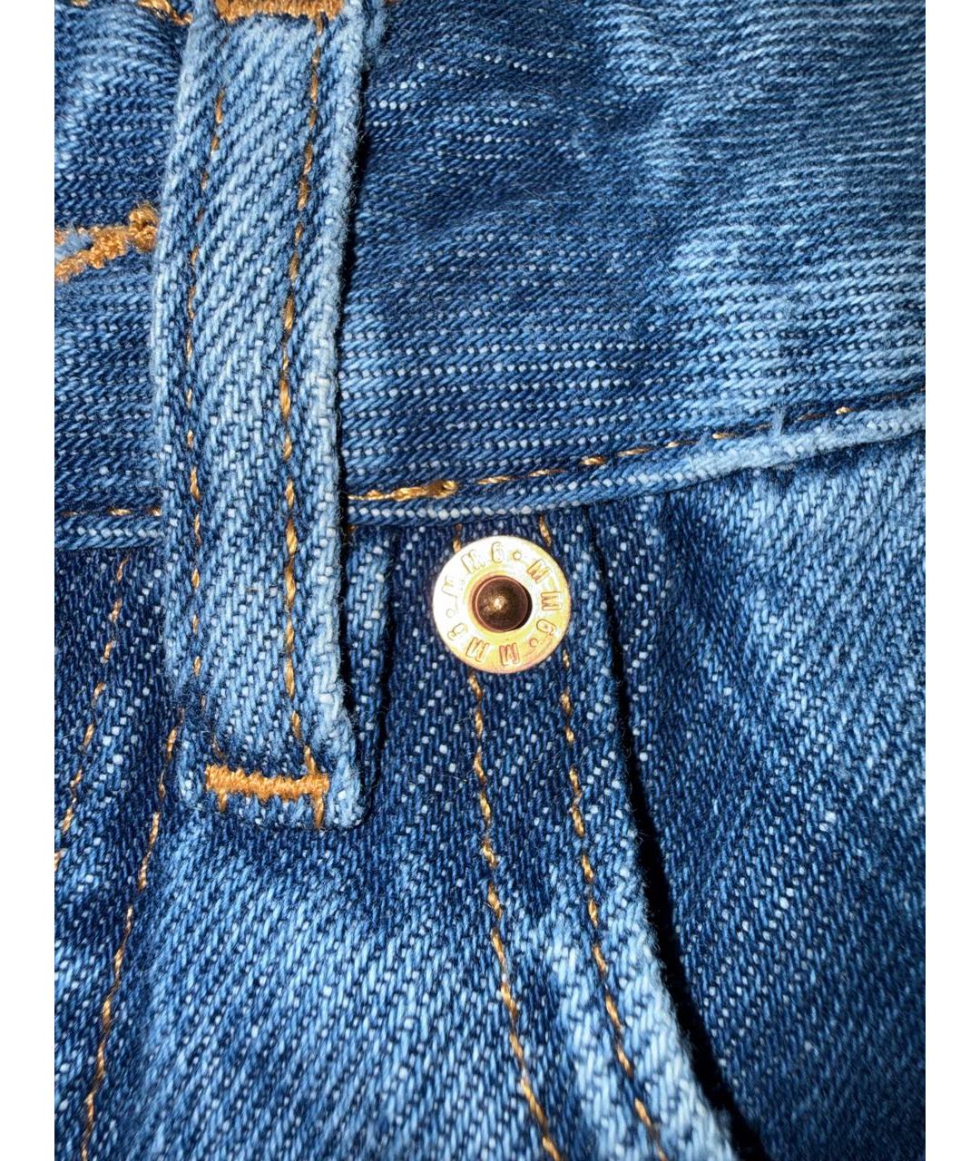 MM6 MAISON MARGIELA Синие джинсы клеш, фото 5