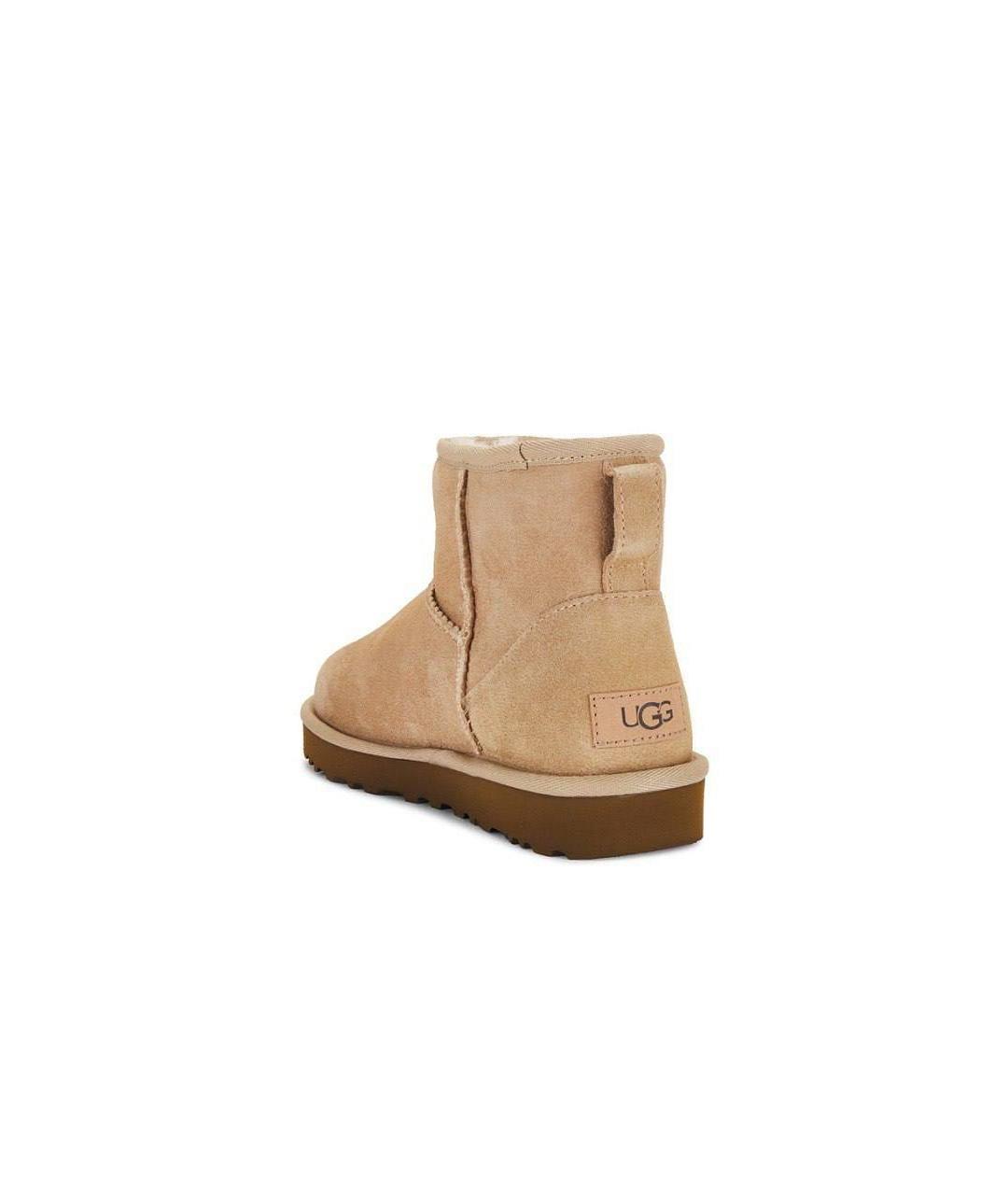 UGG AUSTRALIA Бежевые замшевые ботинки, фото 4
