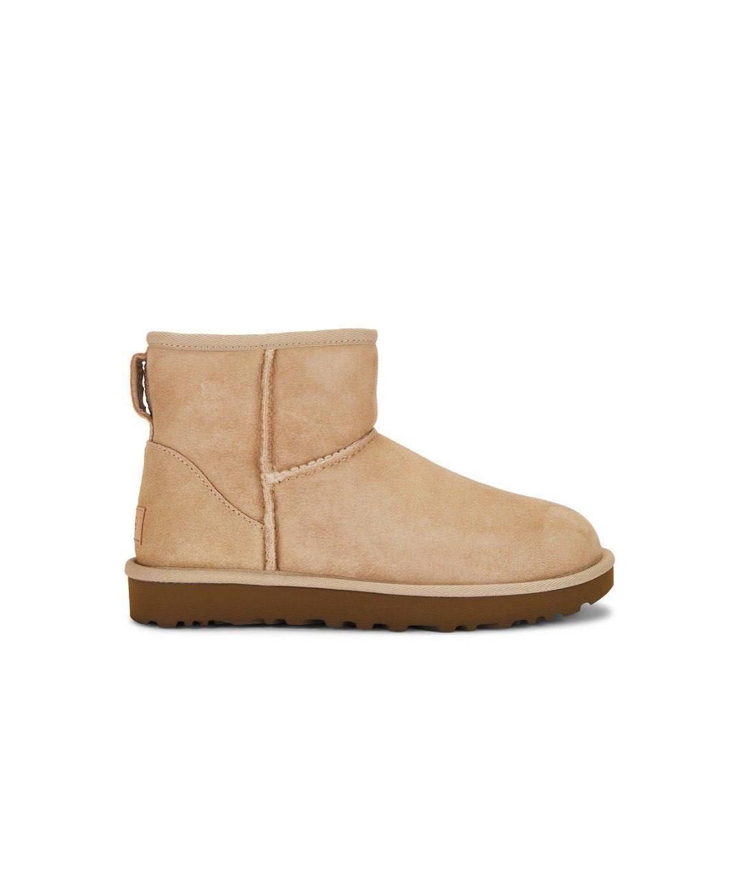 UGG AUSTRALIA Бежевые замшевые ботинки, фото 7