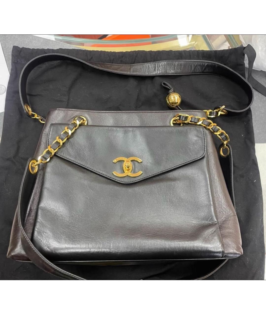 CHANEL Кожаная сумка через плечо, фото 4