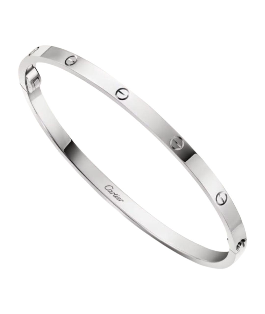 CARTIER Серебрянный браслет из белого золота, фото 1