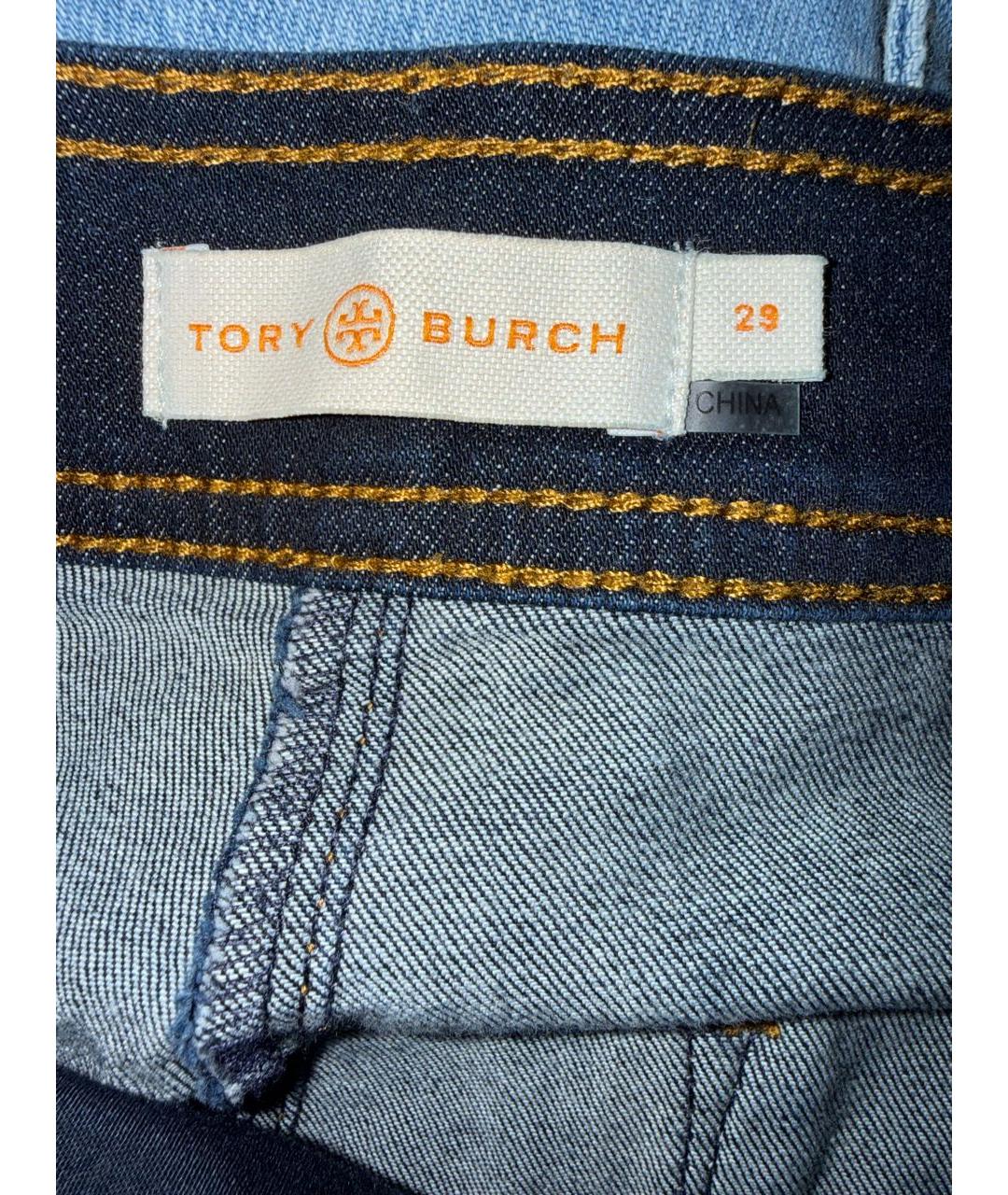 TORY BURCH Темно-синие прямые джинсы, фото 3