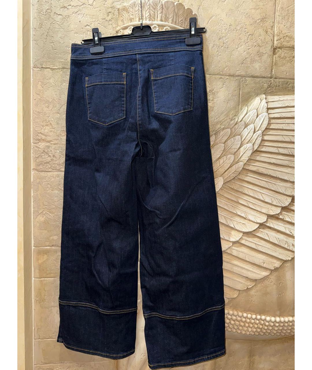TORY BURCH Темно-синие прямые джинсы, фото 2